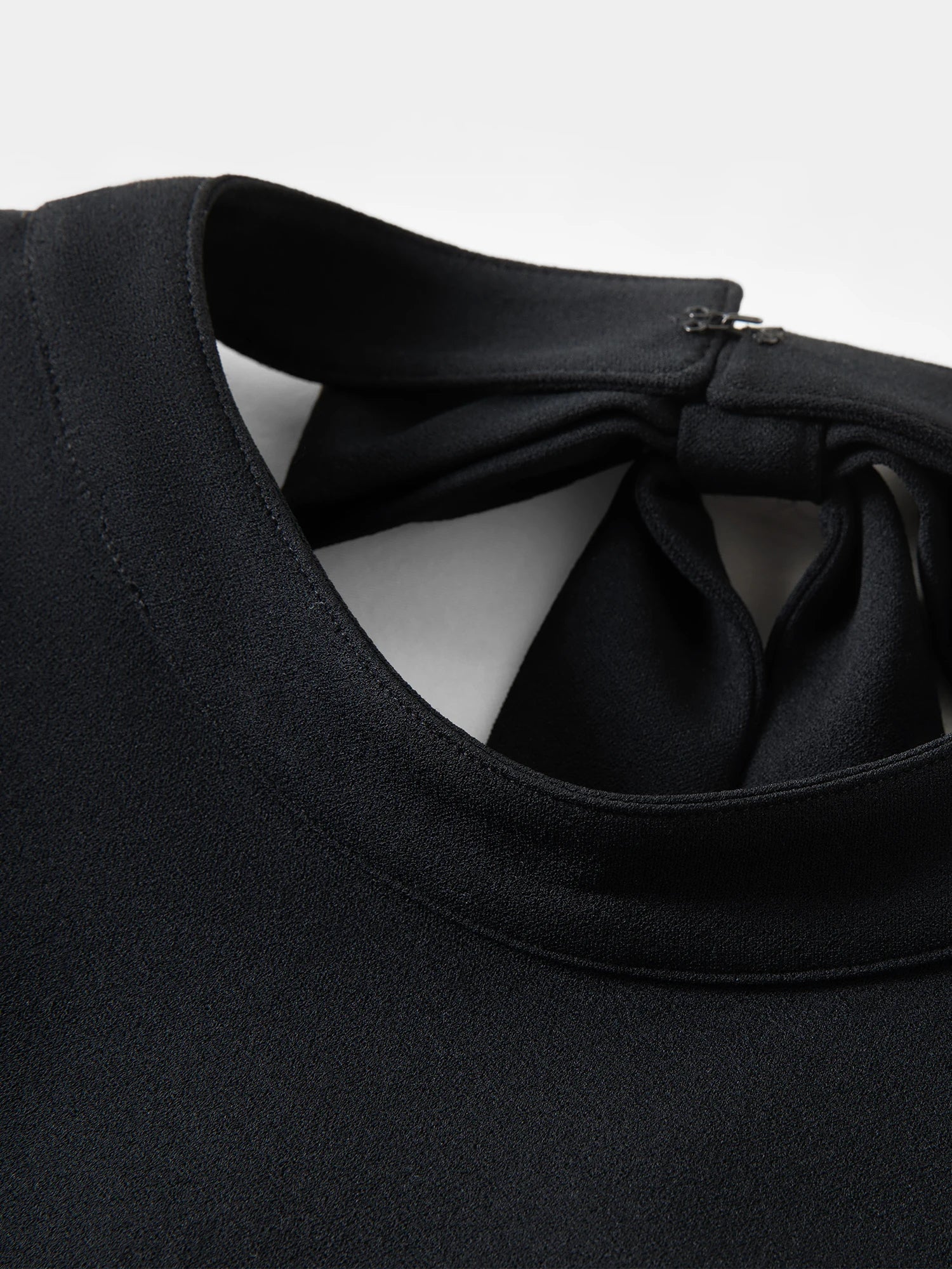 DUSHU 2026 Spring Women's French Waist Dress, Black Bodycon Mini Dress A-line Midi Dress Office Chic Retro Minimalist Style