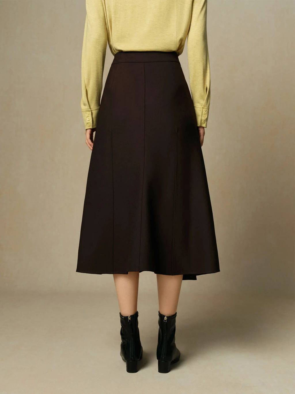DUSHU Office Lady High Waist Tail Skirt 2024 Winter Temperament Mid Length Skirt for Women Casual Loose Women Skirts 24DH84060