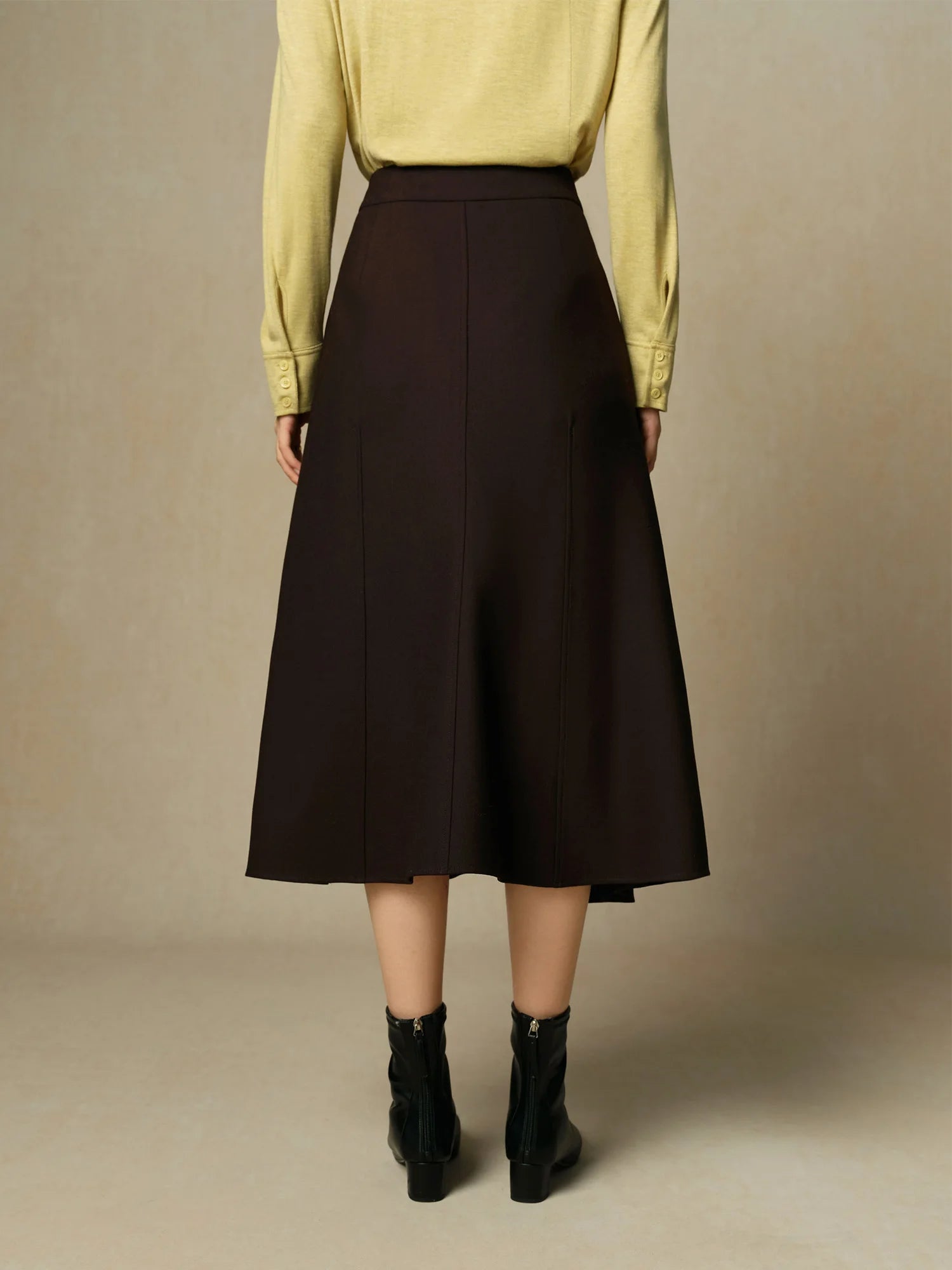 DUSHU Office Lady High Waist Tail Skirt 2024 Winter Temperament Mid Length Skirt for Women Casual Loose Women Skirts 24DH84060