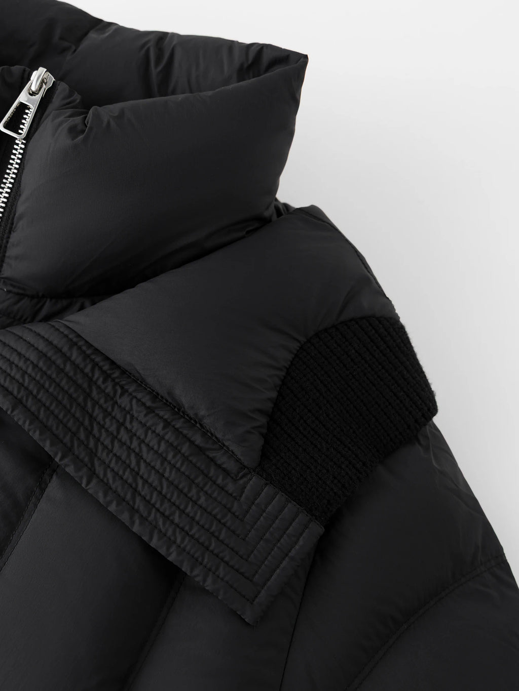 DUSHU Plus Size 2025 Women Two Piece Style Splicing Quilted 90% Duck Down Coat Winter Warm Stand Collar Short Puffer Jacket