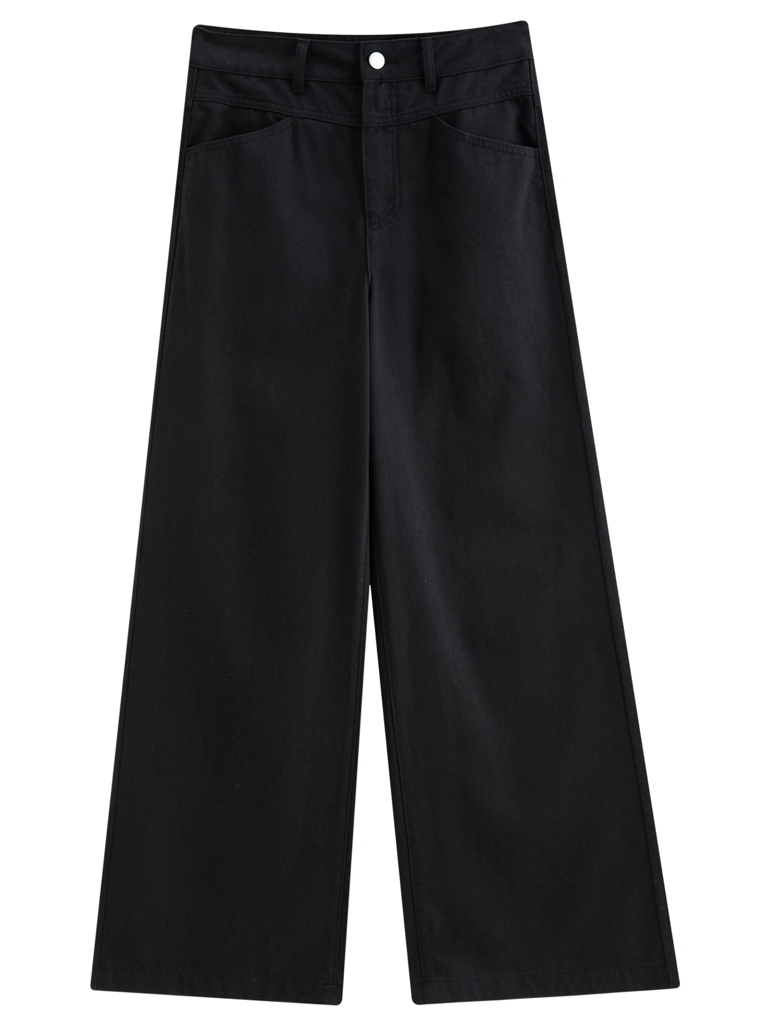 DUSHU 2025 Women's Multi-Color Straight Jeans - Casual Wide Leg Denim Pants Comfort Daily Wear New Arrival