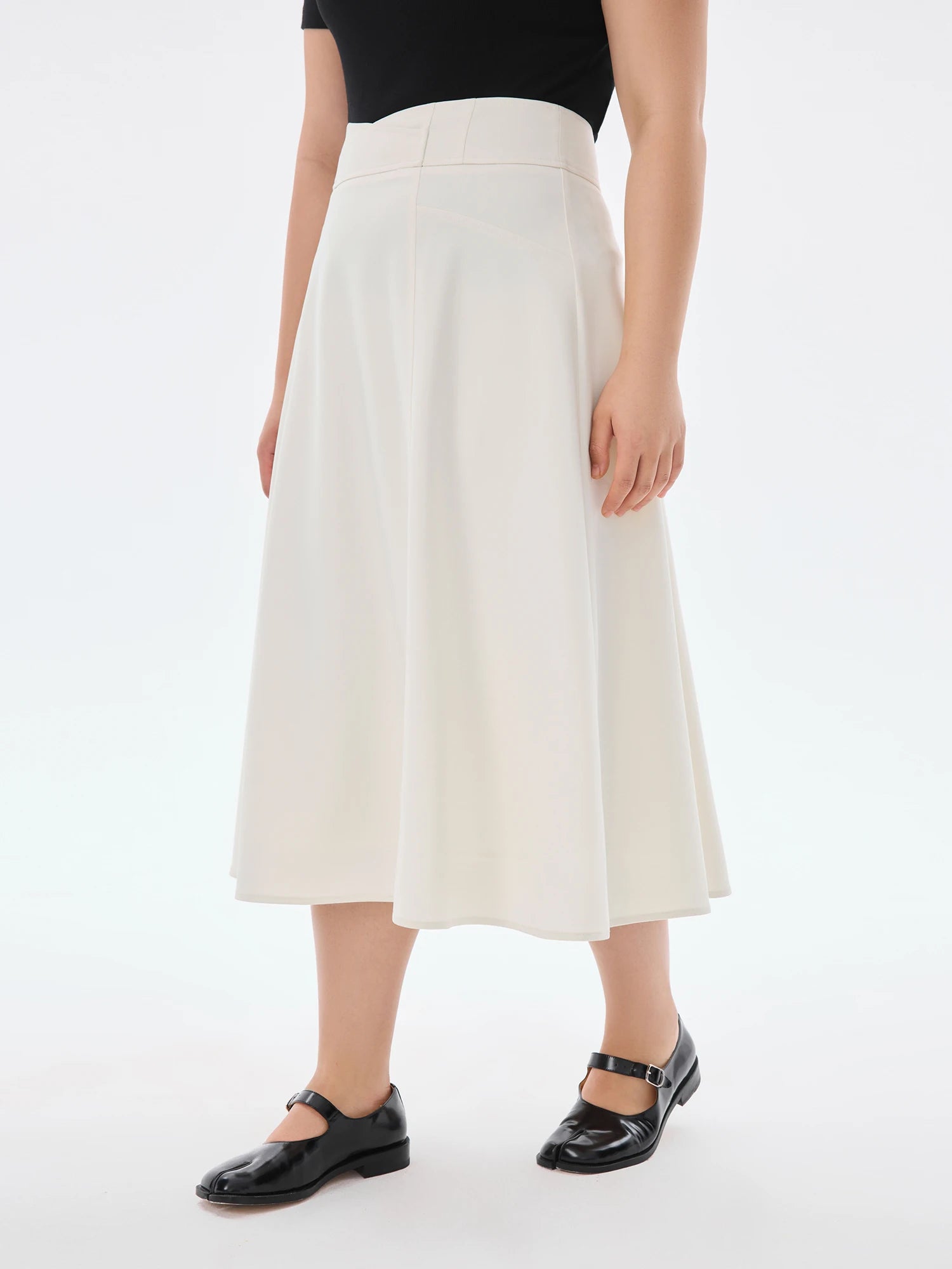 DUSHU Plus Size Women's Shaping Series: Dual-Design, Multi-Color Cooling High-Waist Pencil Skirt for 2025 Summer 25DS82174