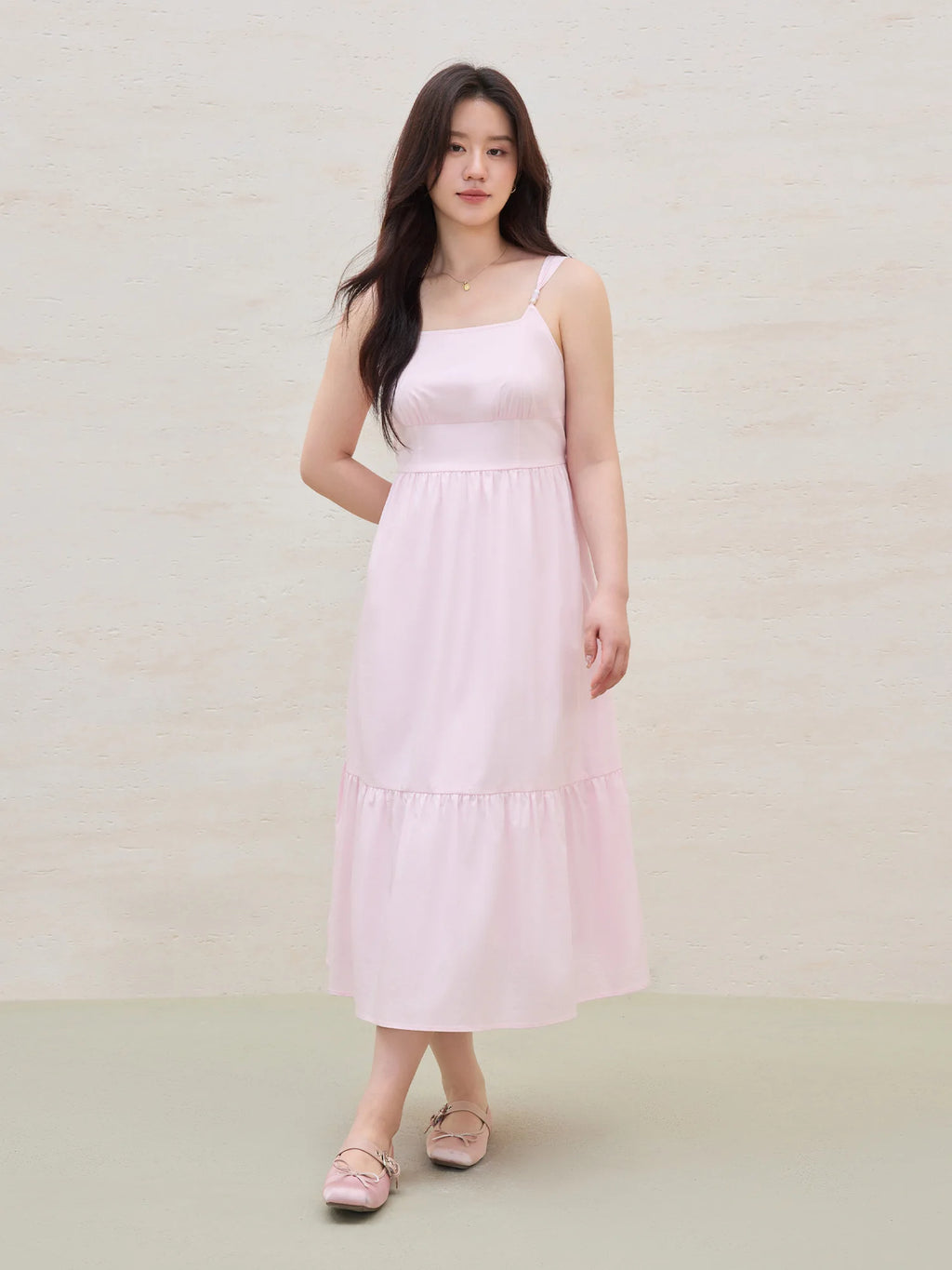 DUSHU 2025 Summer Women's Beaded Adjustable Dress - Dual-Tone Design & Flattering Silhouette Causal Loose 25DS82223