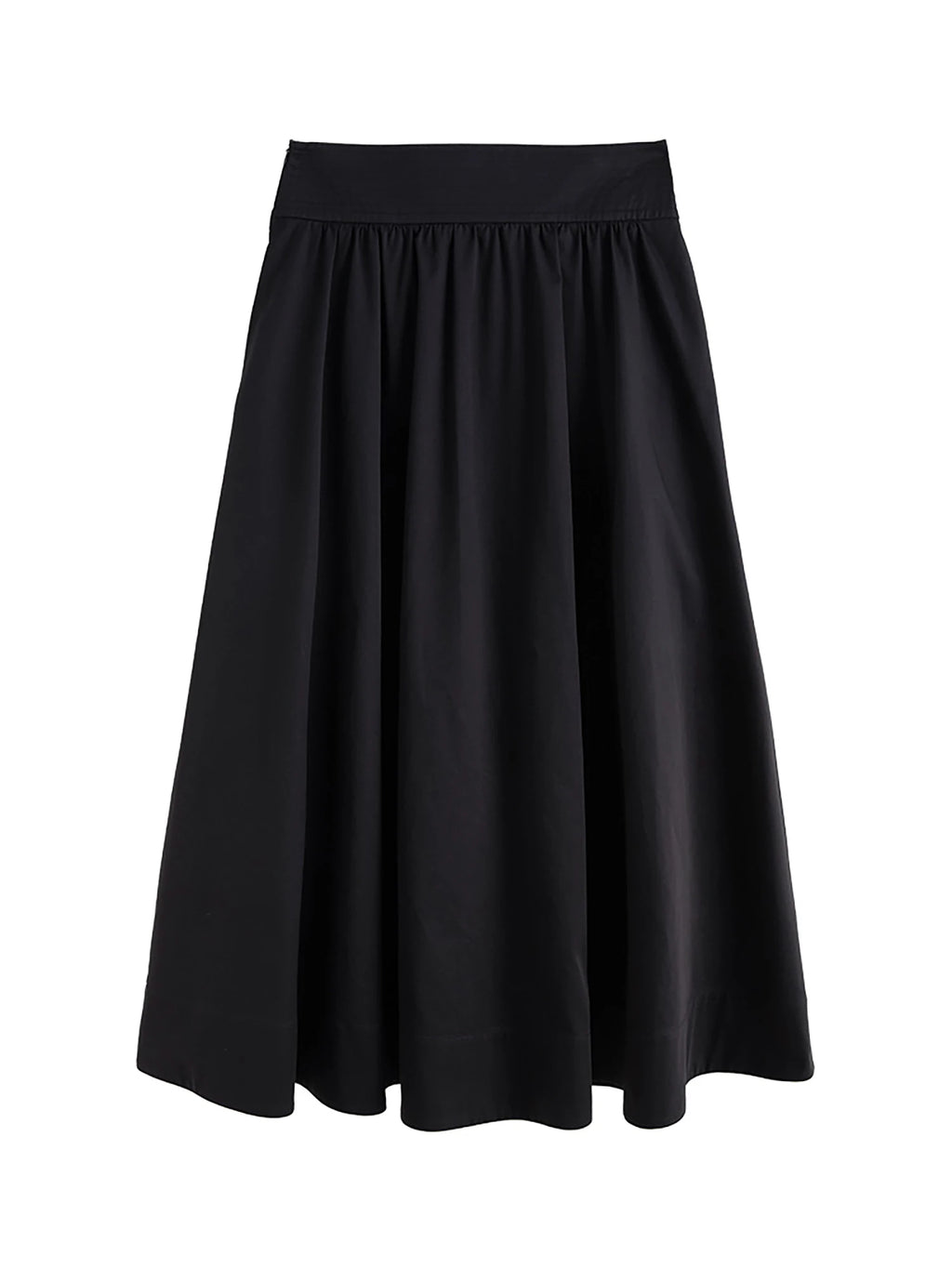 DUSHU Plus Size Women's Clothing Exposed Line Wide Waist Umbrella Skirt 2025 Elegant All-match Chic High Waist Skirt 25DS81137