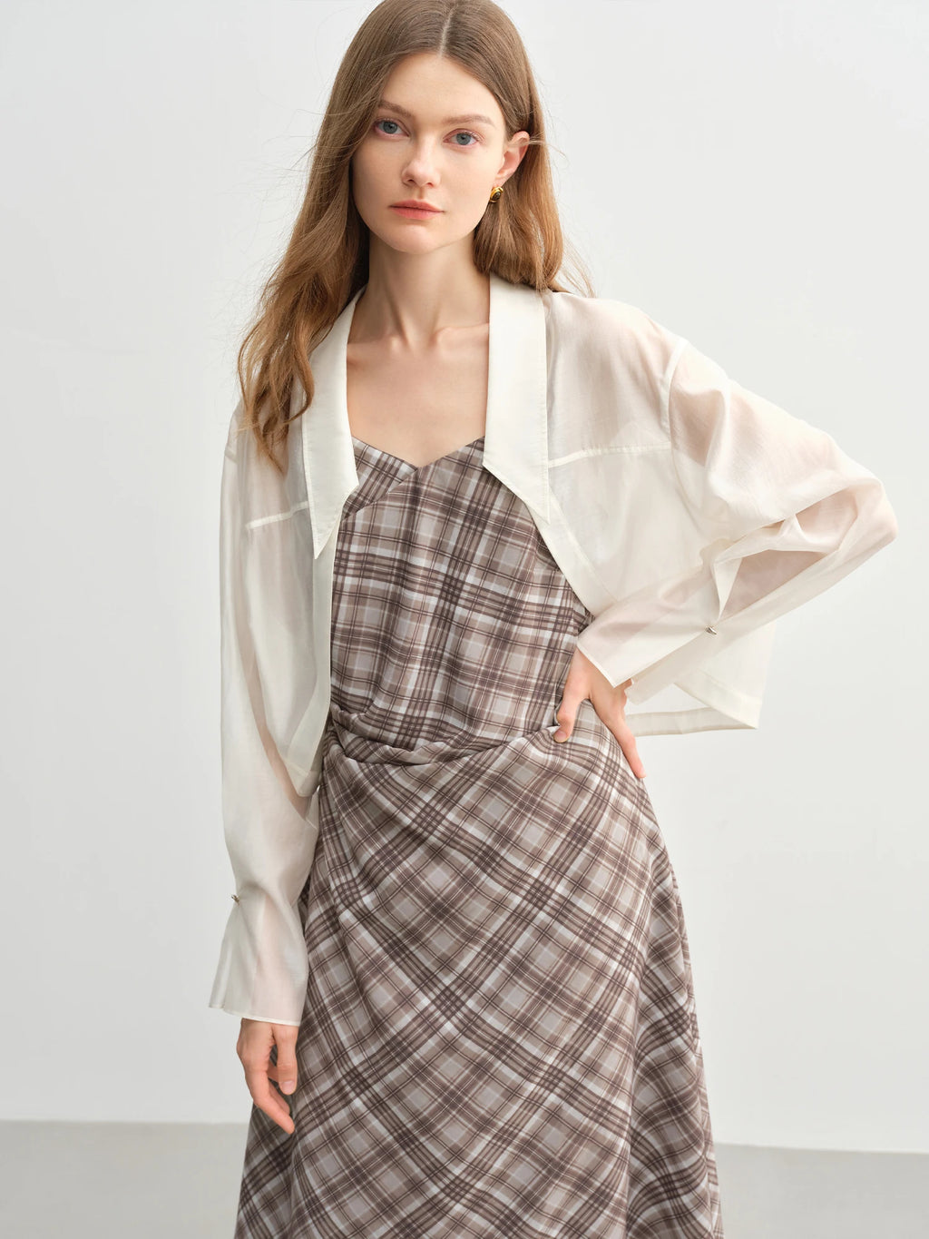 DUSHU 2025 Summer Women's Botanical Relaxed Shirt - Elegant Lyocell Blend & Flattering Silhouette for Casual Chic