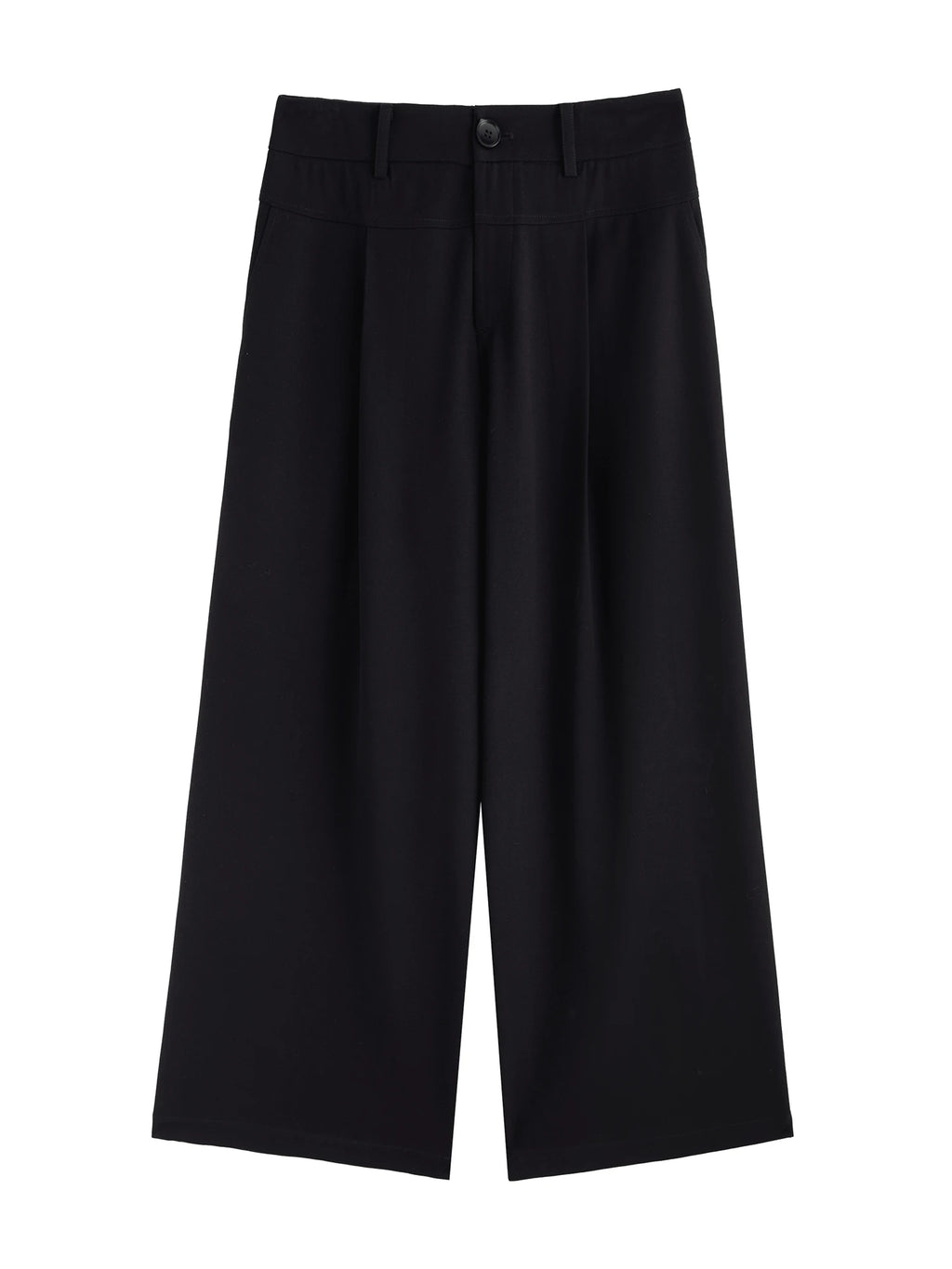 DUSHU Women's Commuting Simple Casual Pants 2025 Spring New Design High Waist Straight Slim Long Pants Chic Outfit 25DS81033
