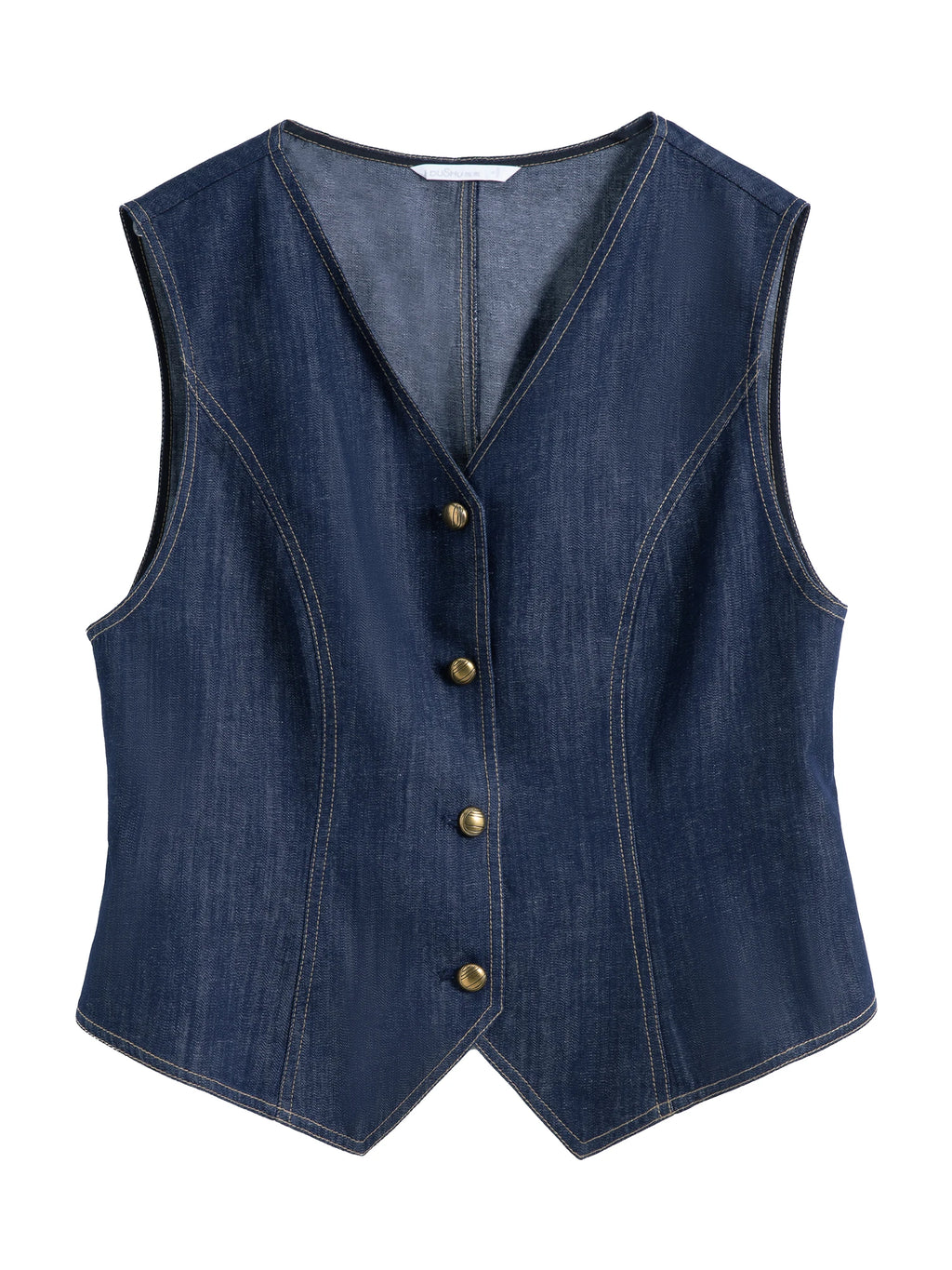 DUSHU 2025 Summer Plus Size Women's Free Denim Vest & Jacket Set - Retro Casual Two-Piece Outfit for Street Chic