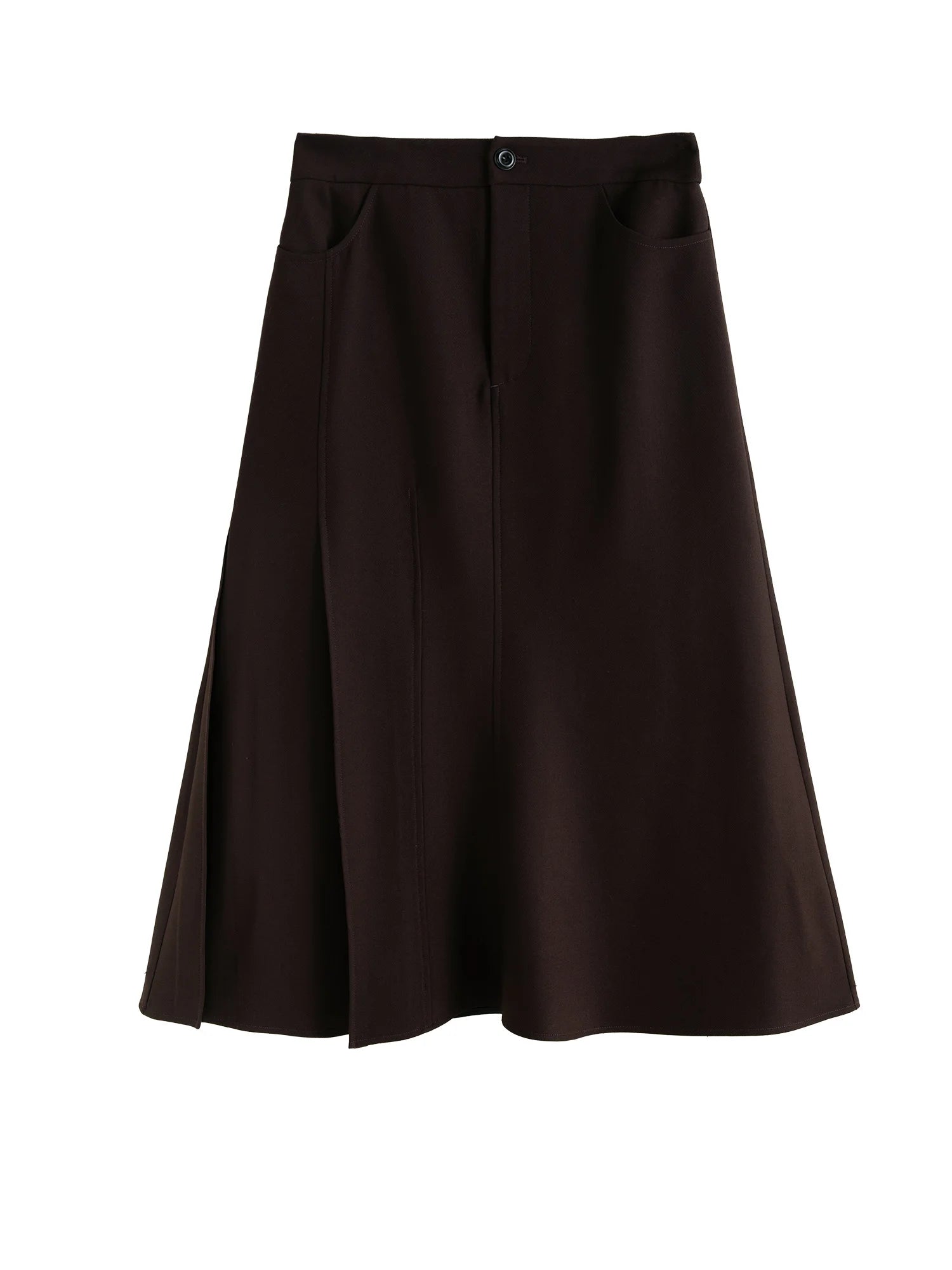 DUSHU Office Lady High Waist Tail Skirt 2024 Winter Temperament Mid Length Skirt for Women Casual Loose Women Skirts 24DH84060