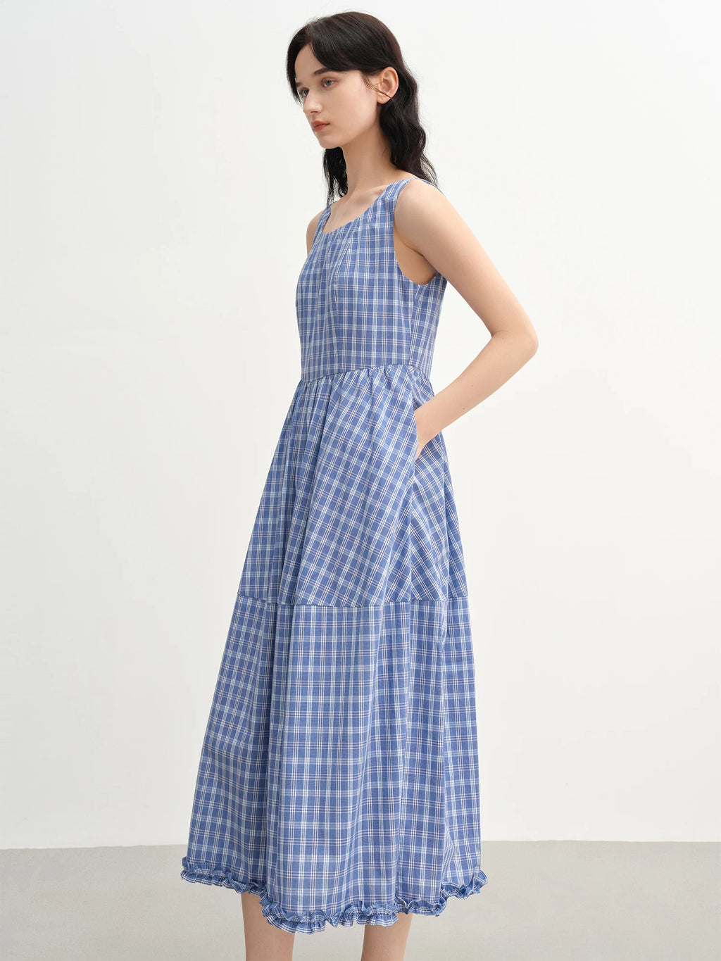 DUSHU 2025 Summer Women's Curve-Enhancing A-Line Dress - Contoured Waist & Retro-Inspired Straps for Effortless Elegance