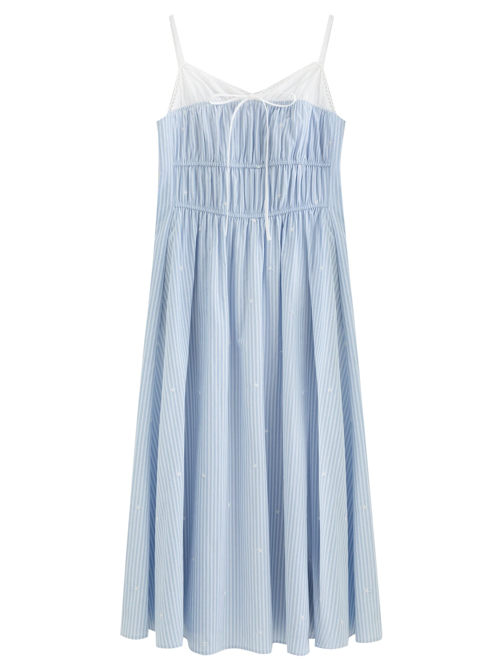 DUSHU 2026 Summer Women's Smocked Panel Spaghetti Strap Dress - Elegant Floral Mini for Vacation and Date Night
