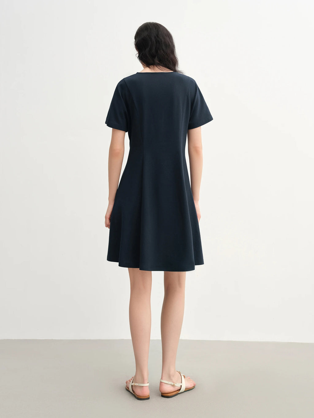 DUSHU 2025 Summer Women's Layered Slimming Dress - Contoured Waist & Versatile Breathable Chic Casual Dresses 25DS82693