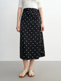 DUSHU Plus Size French Retro Style Temperament Polka Dot Skirt 2025 New Summer High Waist Cover Meat Slim Skirt 25DS82280
