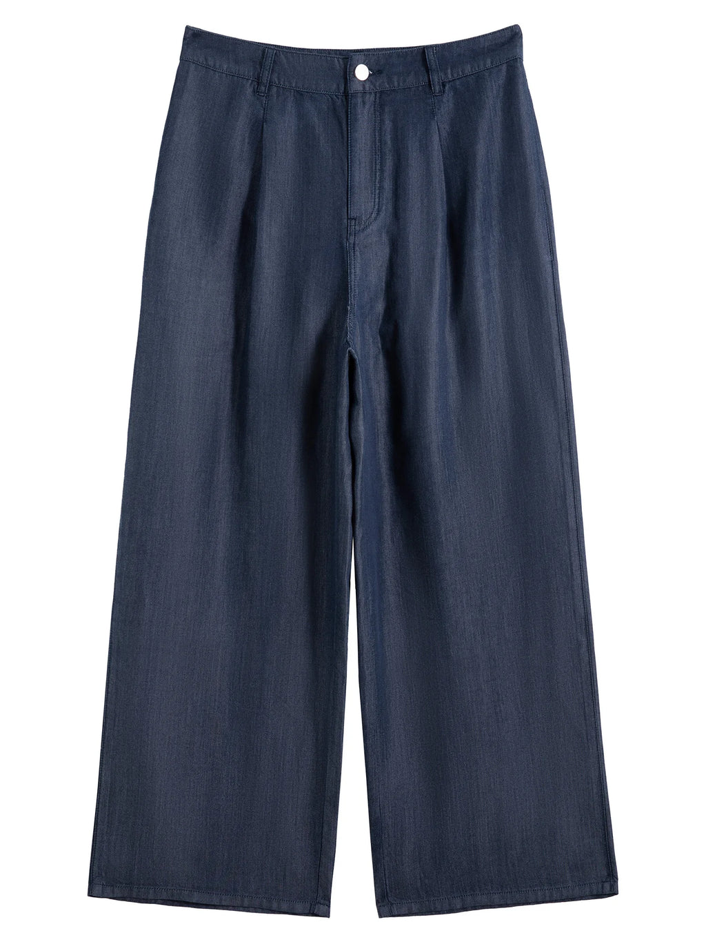 DUSHU Plus Size Cooling Lyocell Pants Summer 2025 Office Relaxed Straight-Leg Pants Versatile Staple Women Casual Trousers