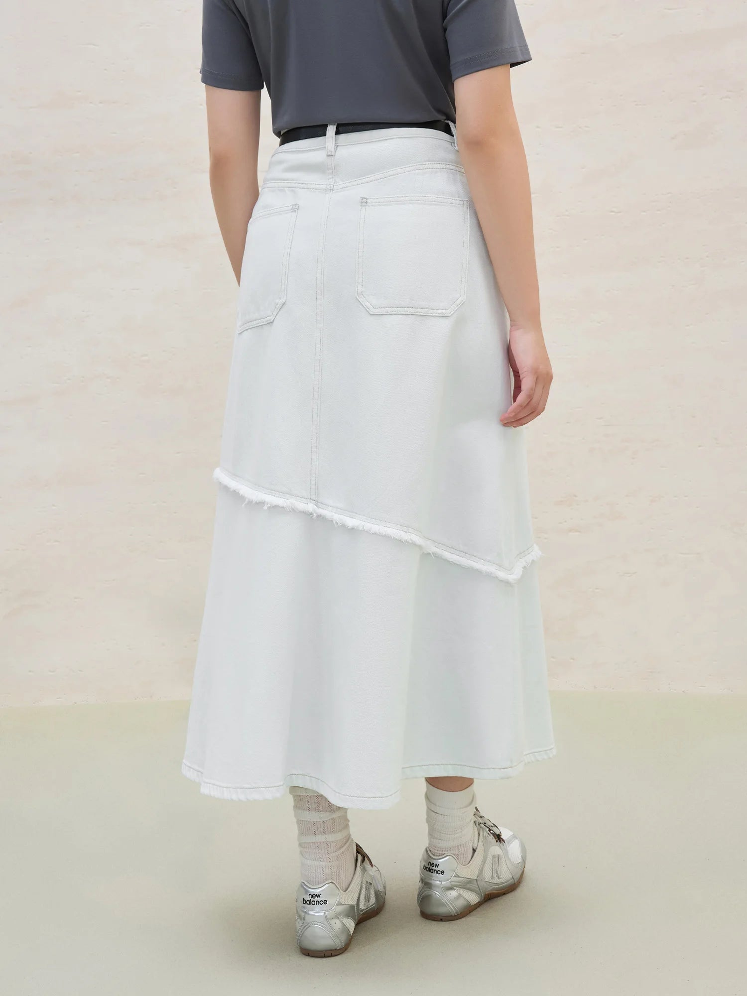 DUSHU Plus Size Women Skirt 2025 New Arrival Fashion Pure Cotton Denim Skirt Summer Design Versatile Slim Chc Skirt 25DS82344
