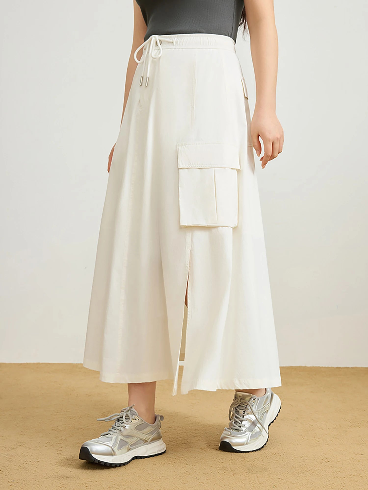 DUSHU Casual Commuting Workwear Style Skirt Slightly Women Fashionable Slim All-match High Waist Skirt For Female 25DS81151