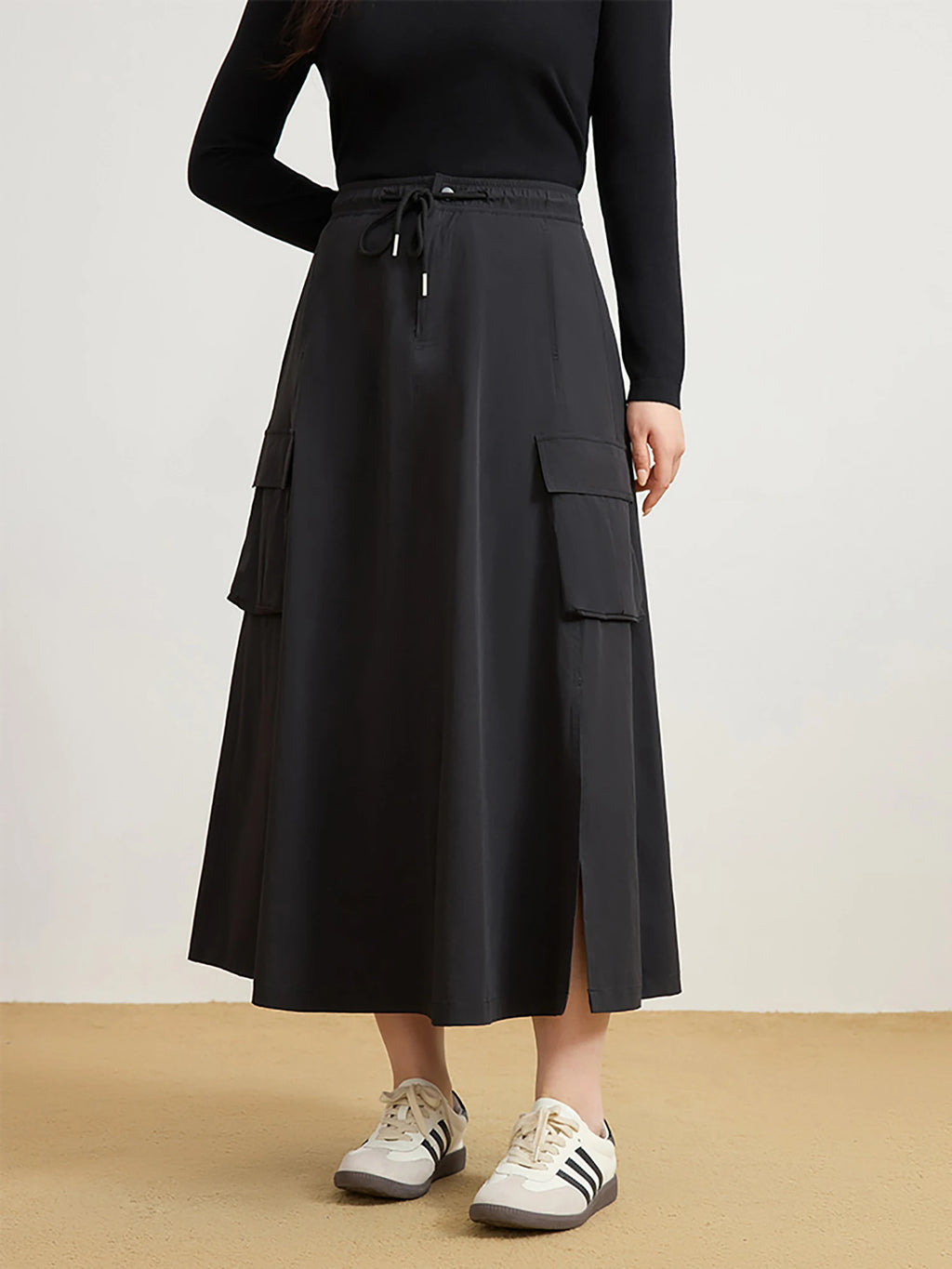 DUSHU Casual Commuting Workwear Style Skirt Slightly Women Fashionable Slim All-match High Waist Skirt For Female 25DS81151