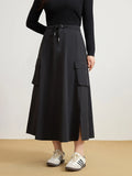 DUSHU Casual Commuting Workwear Style Skirt Slightly Women Fashionable Slim All-match High Waist Skirt For Female 25DS81151