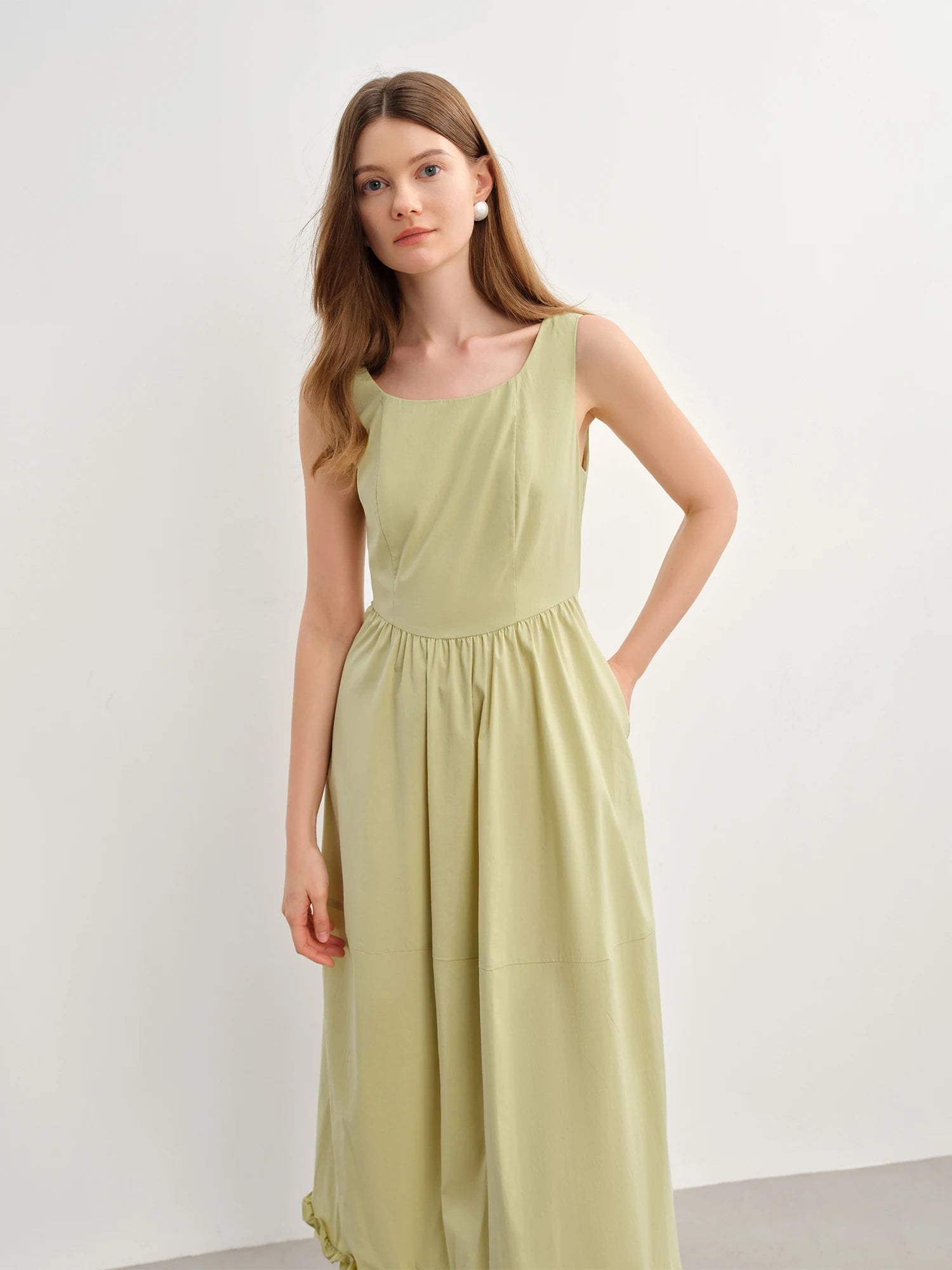 DUSHU 2025 Summer Women's Curve-Enhancing A-Line Dress - Contoured Waist & Retro-Inspired Straps for Effortless Elegance
