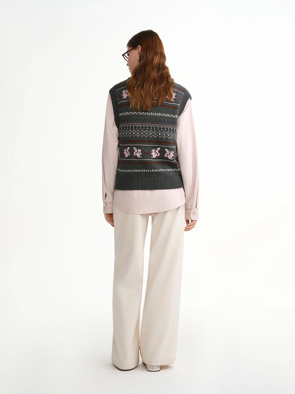DUSHU 2025 Autumn Winter Women's Knit Vest Long Line Open Front Design for Layering - Outerwear Waistcoat with Cardigan Style
