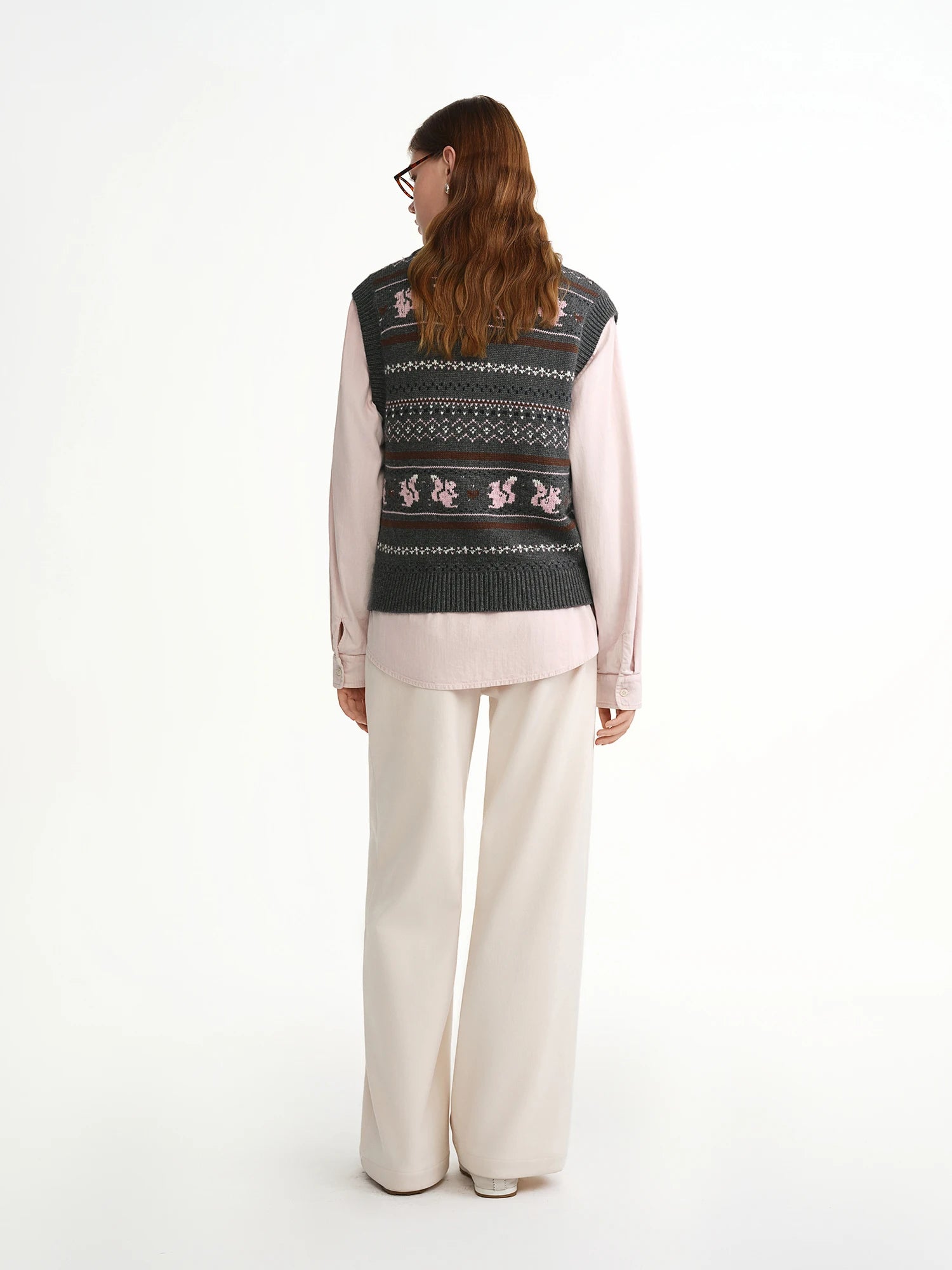 DUSHU 2025 Autumn Winter Women's Knit Vest Long Line Open Front Design for Layering - Outerwear Waistcoat with Cardigan Style