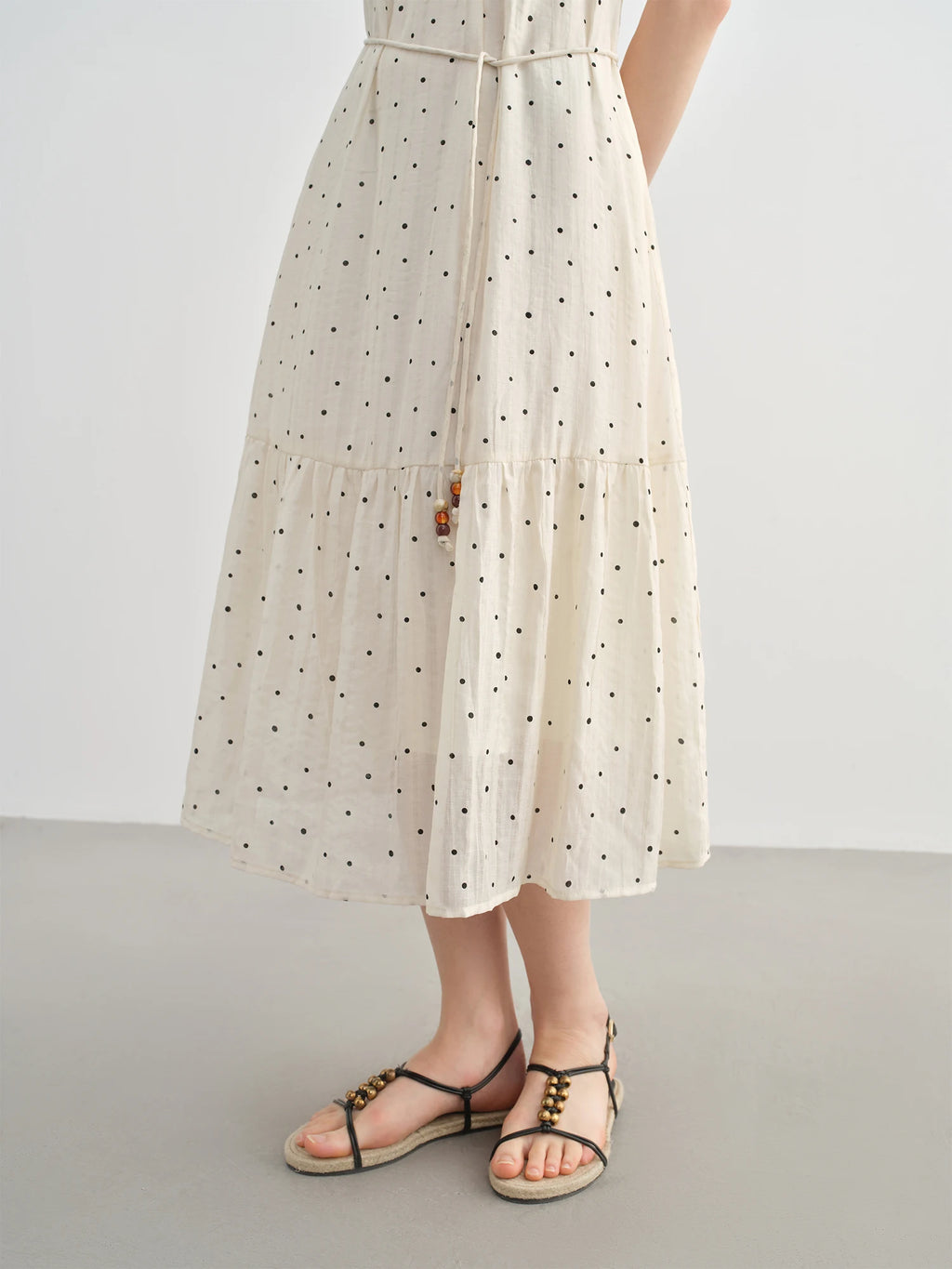 DUSHU 2025 Summer Plus-Size Resort Dress - Boho Chic Layered Design & Ethnic Embroidery with Relaxed Fit 25DS82249