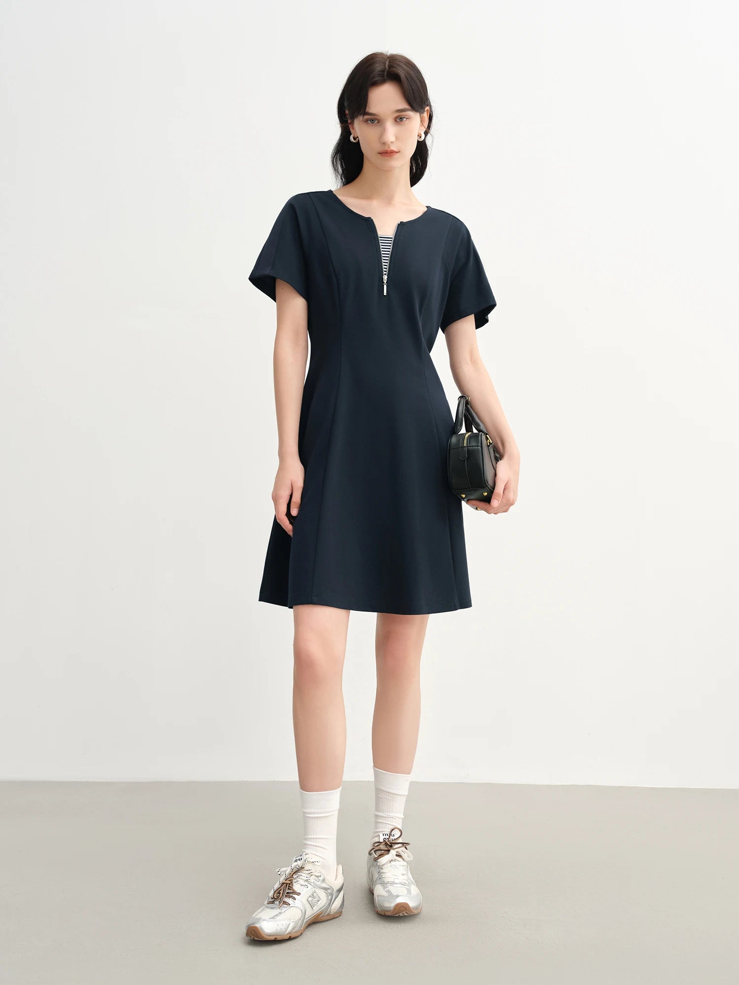 DUSHU 2025 Summer Women's Layered Slimming Dress - Contoured Waist & Versatile Breathable Chic Casual Dresses 25DS82693