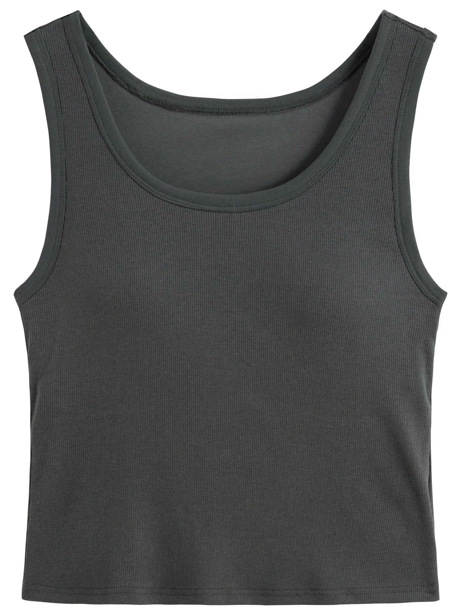 DUSHU Plus Size Women's 2025 New Backless Sleeveless Vest Striped Contrasting Color Slimming Camisole Top 25DS81215