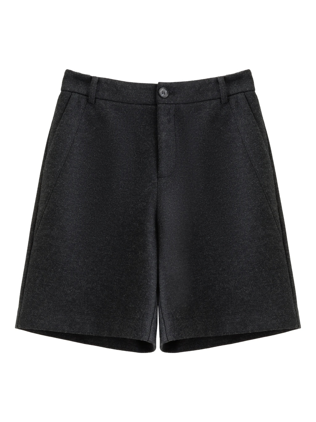 DUSHU Plus Size Women Winter Autumn Wool Blend Shorts Fashionable Versatile Simple Casual Pants Officelady Chic Outfits