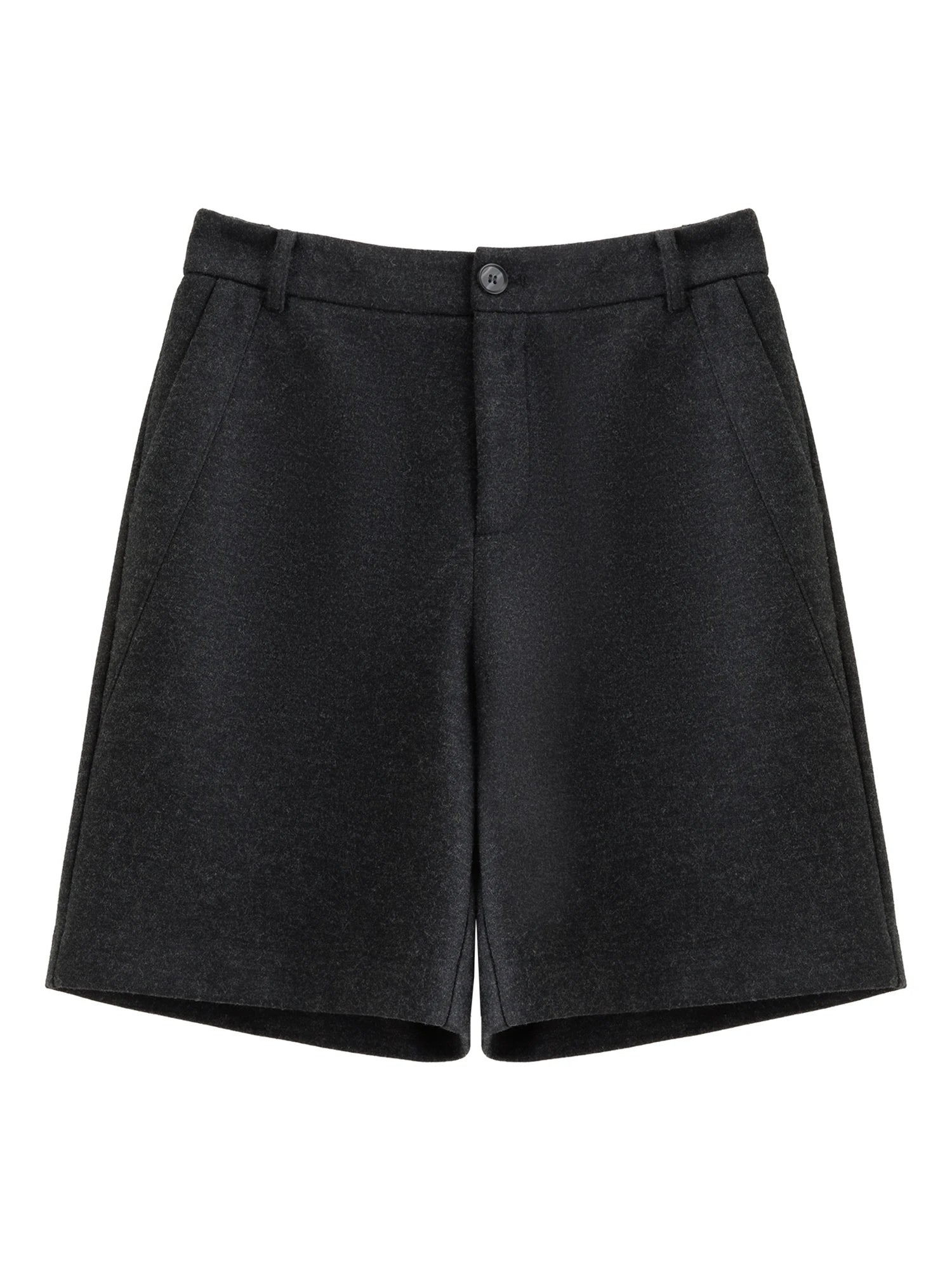 DUSHU Plus Size Women Winter Autumn Wool Blend Shorts Fashionable Versatile Simple Casual Pants Officelady Chic Outfits