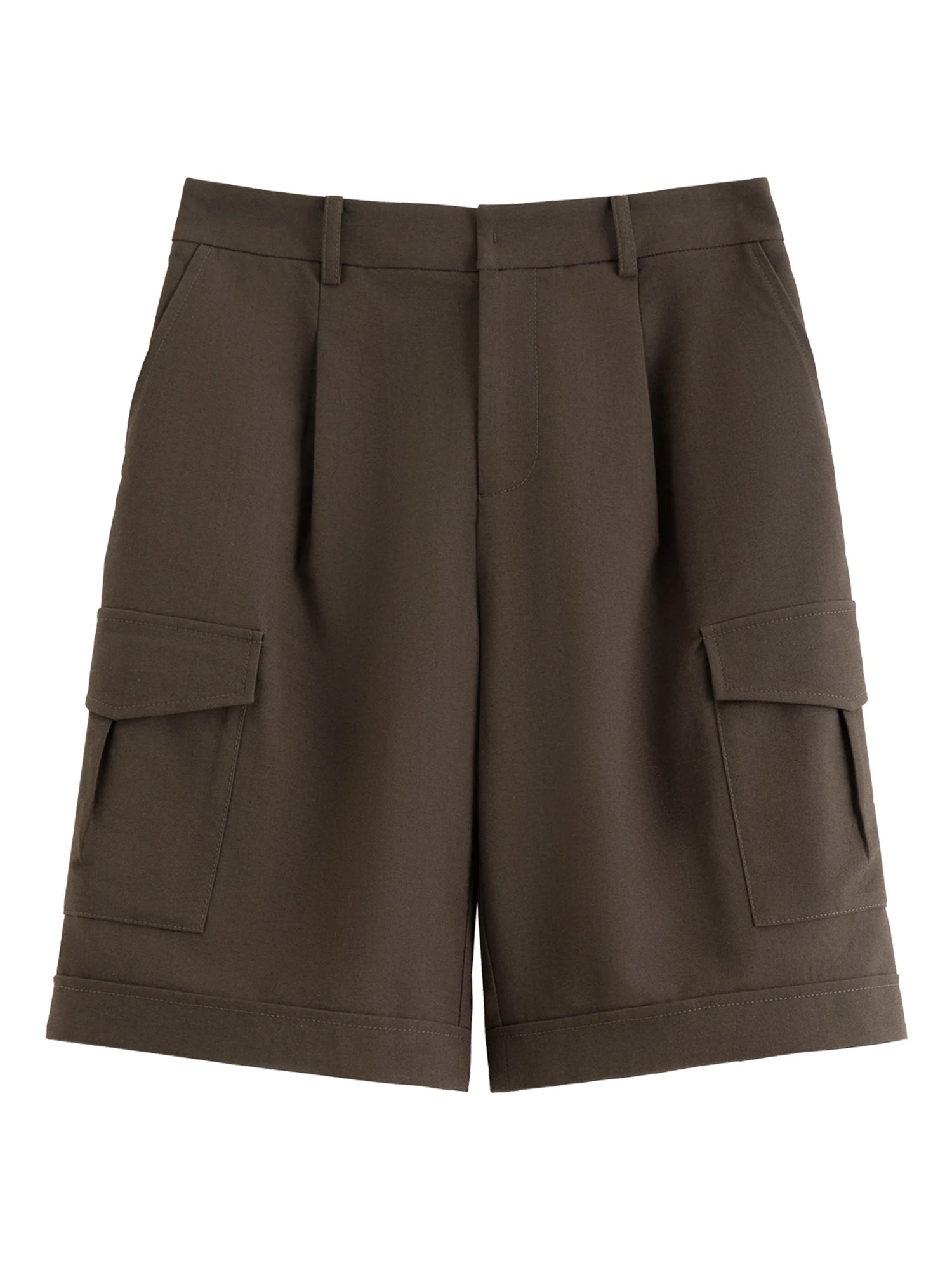 DUSHU Women's Mountain-inspired Workwear Capri Pants & Wide-leg Casual Shorts Spring/Summer 2026 New Arrival Polyester Pants