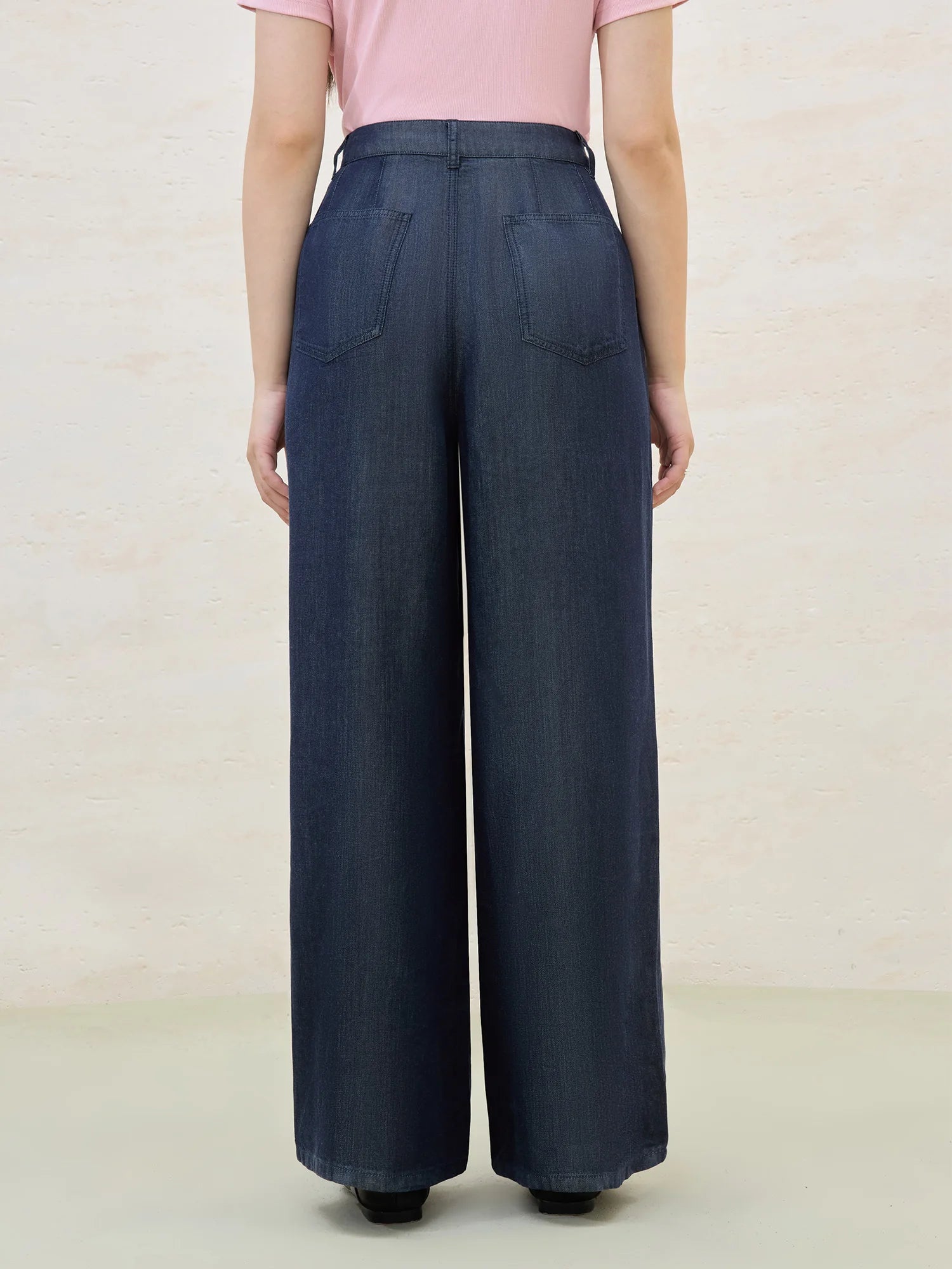 DUSHU Plus Size Cooling Lyocell Pants Summer 2025 Office Relaxed Straight-Leg Pants Versatile Staple Women Casual Trousers