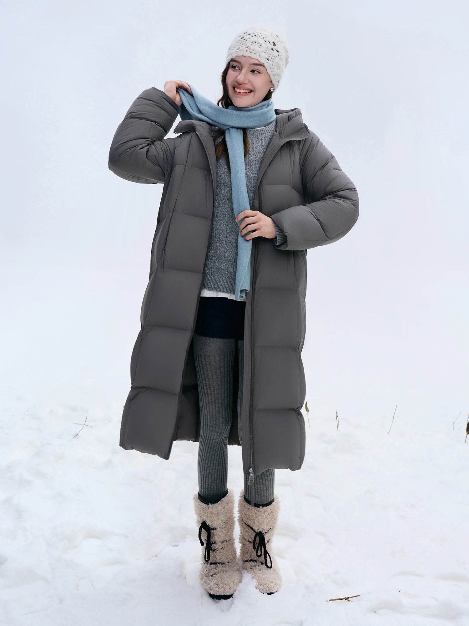 DUSHU Winter 2025 Women Long Short Down Jacket - Triple Protection Waterproof Oil Resistant Dust Proof Warm Insulated Coat