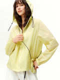 DUSHU 2026 Spring Women's Lightweight Sun Protective Hooded Jacket Casual Windbreaker for Outdoor Commute Sustainable Lifestyle