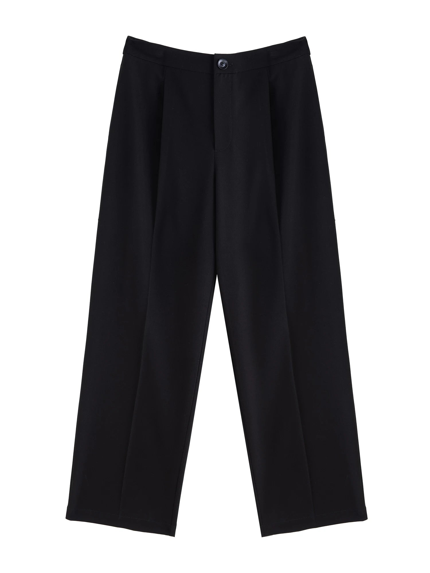 DUSHU Commuting All-match Casual Pants For Women 2024 Autumn New Design Black Trousers For All Body Type