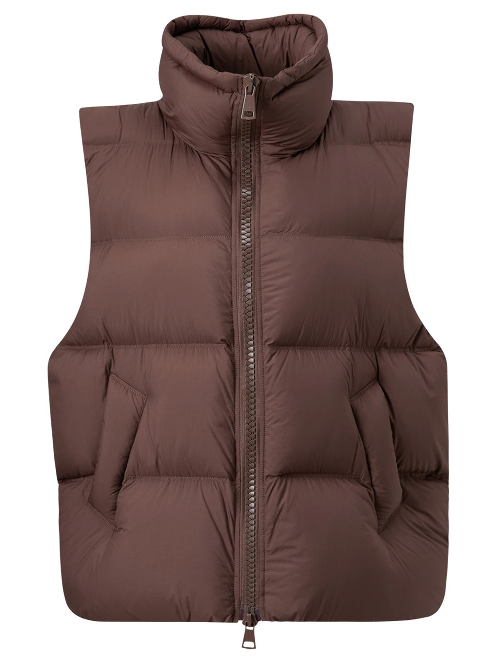 DUSHU New Arrival Women Thermal Down Vest 2025 Winter Double Zip Lightweight Warm Sleeveless Jacket for Outdoor Travel Commuter