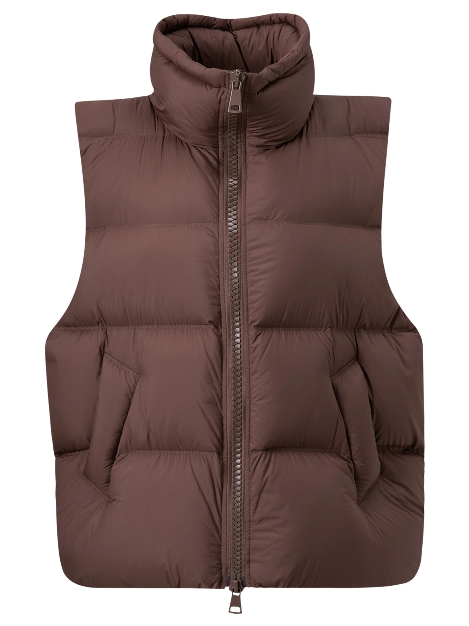 DUSHU New Arrival Women Thermal Down Vest 2025 Winter Double Zip Lightweight Warm Sleeveless Jacket for Outdoor Travel Commuter