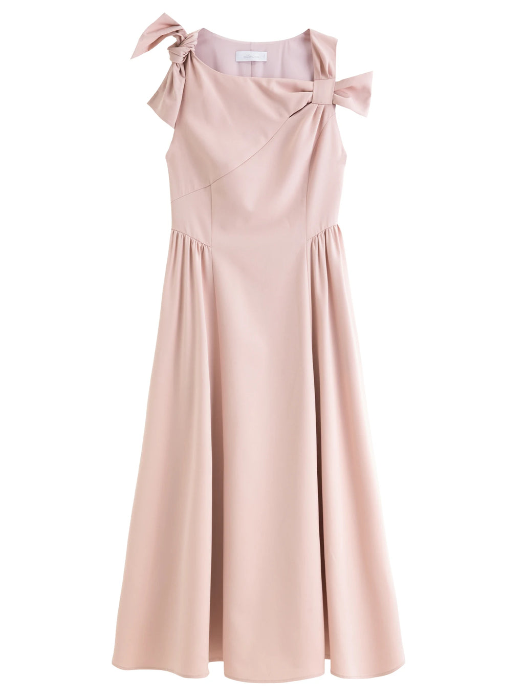 DUSHU 2025 Winter Women's Bow Detail Party Wear Dress for Office - Elegant Bowknot Cocktail Dress with Long Sleeves and A-Line