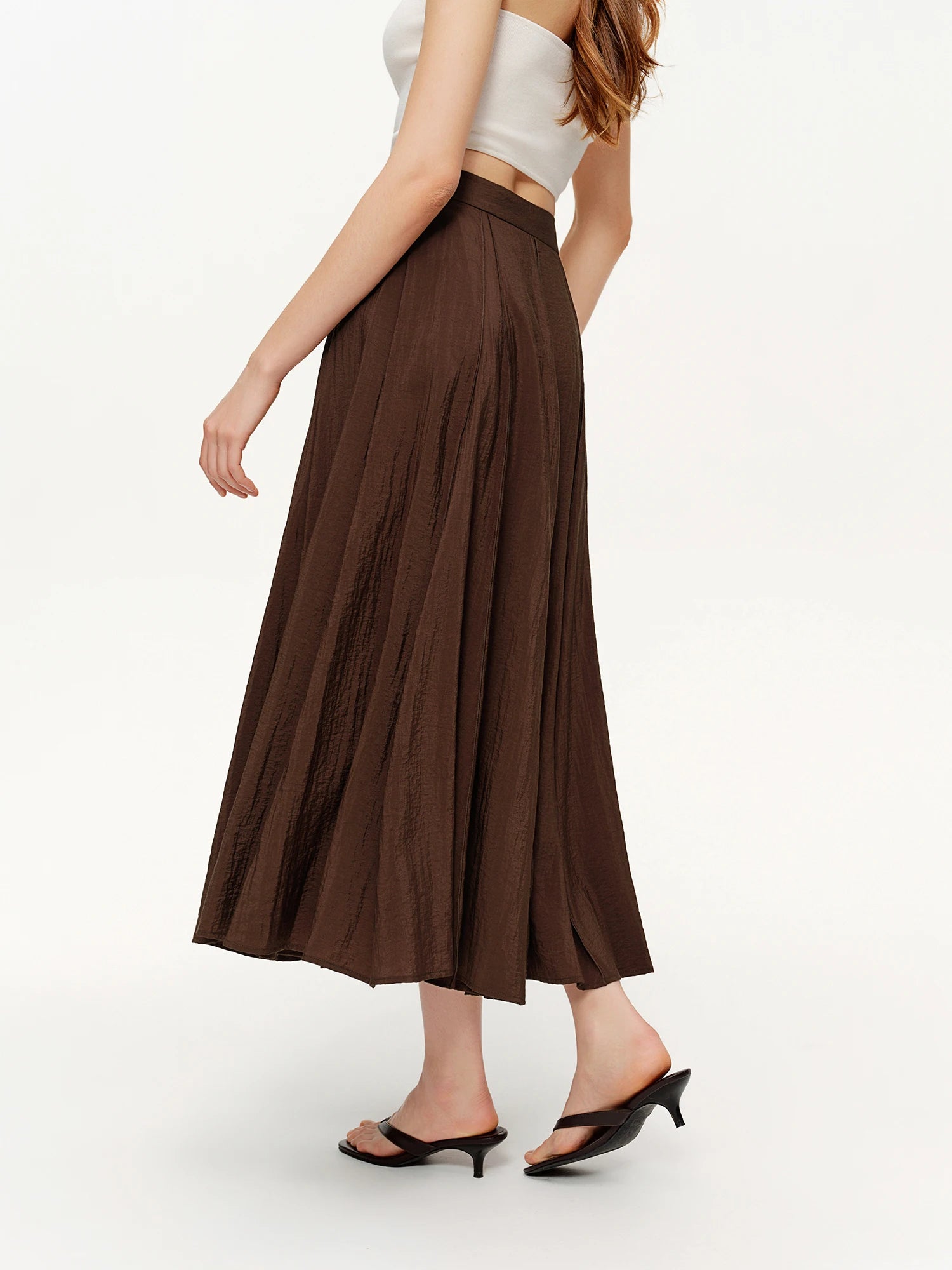 DUSHU Women's 3D Tailored Patchwork Bateau Skirt Spring 2026 New Arrival Fashionable and Versatile Skirts for Every Occasion