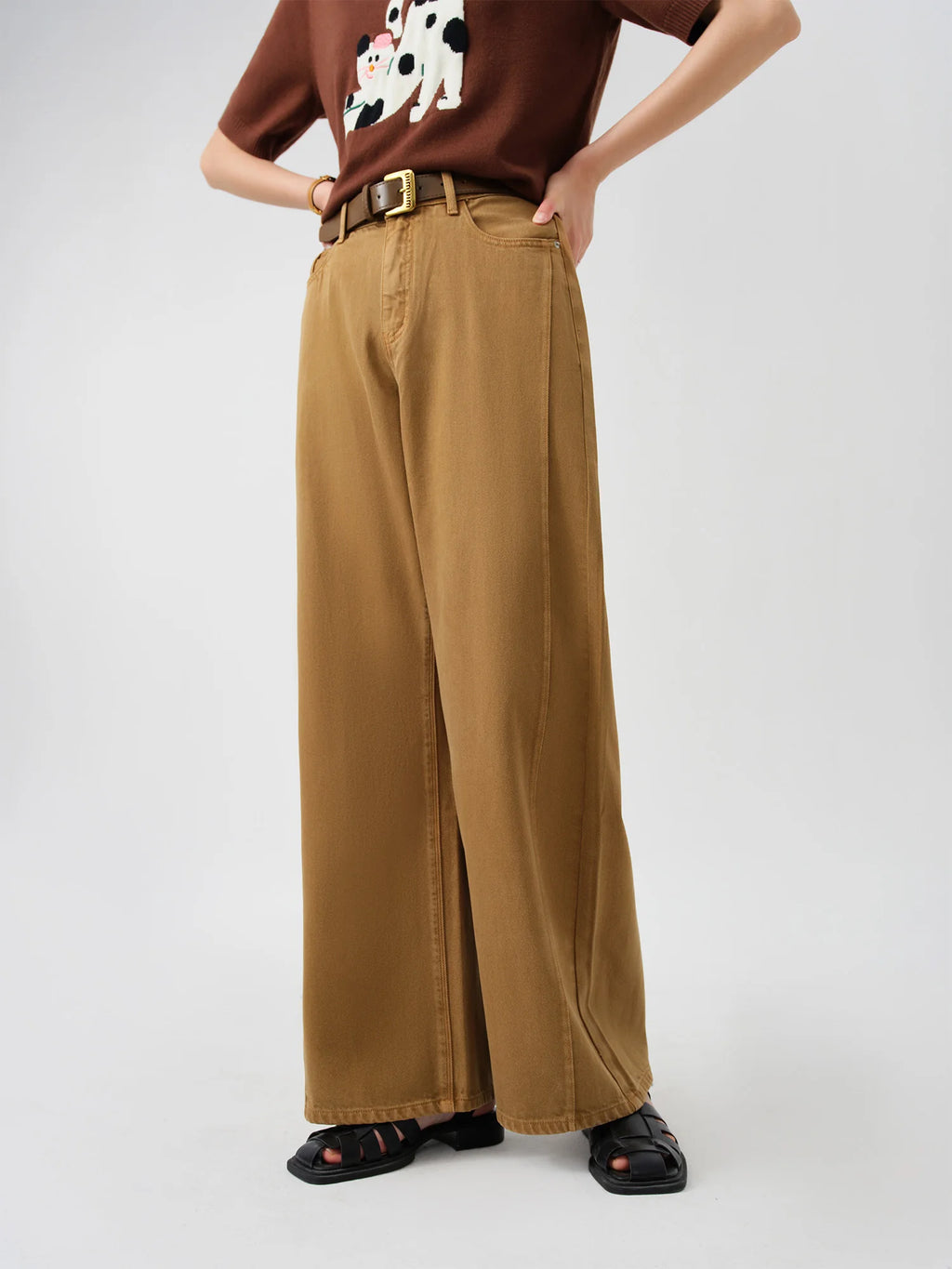 DUSHU Women Jeans【3 Colors】Autumn High Waist Straight Female Jeans 2024 Fall Denim White Long Trouser Pink Pants 24DS83017