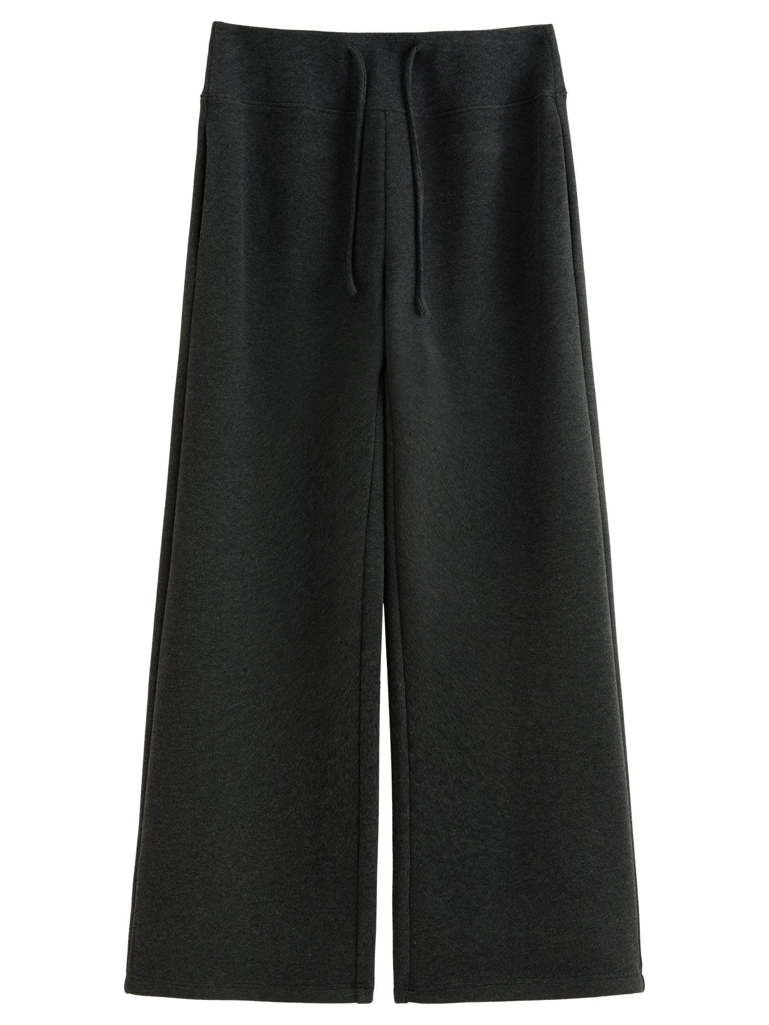 DUSHU 2025 Winter Women's High Waist Drawstring Fleece Lined Loose Fit Casual Pants with Soft Fabric for Comfortable Daily Wear