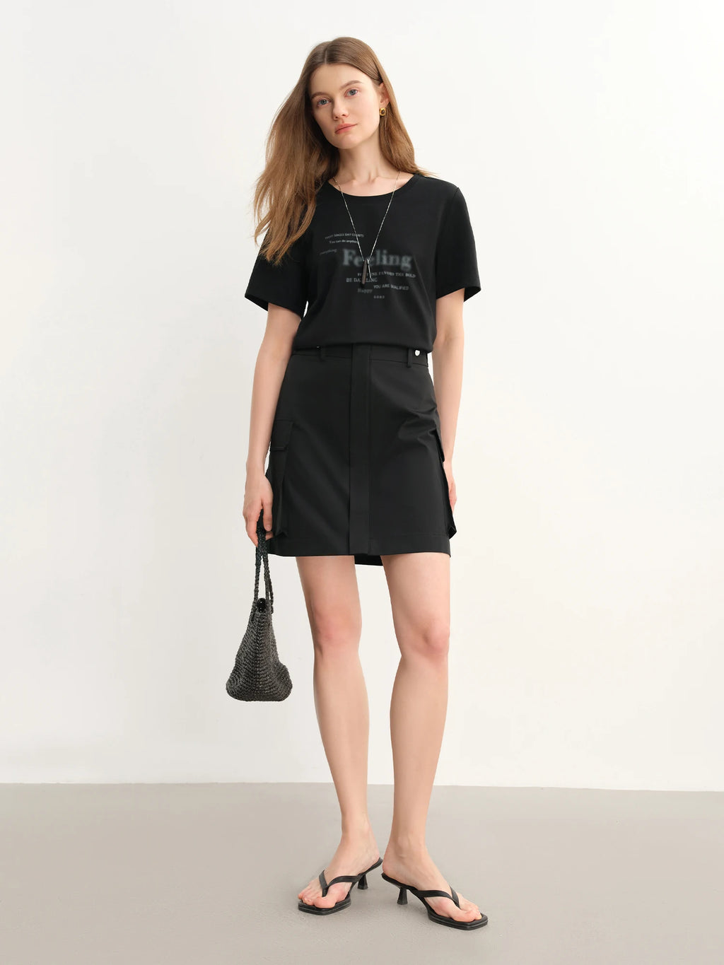 DUSHU Casual Splicing Fake Two-piece Dress Women 2025 Summer Slim Fit Dress 25DS82786