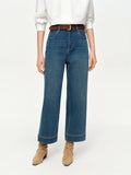 DUSHU Double-length Jeans Women High-waisted Slim-fit Classic Baguette Pants High Waist Elegant Office Lady Spring Trendy
