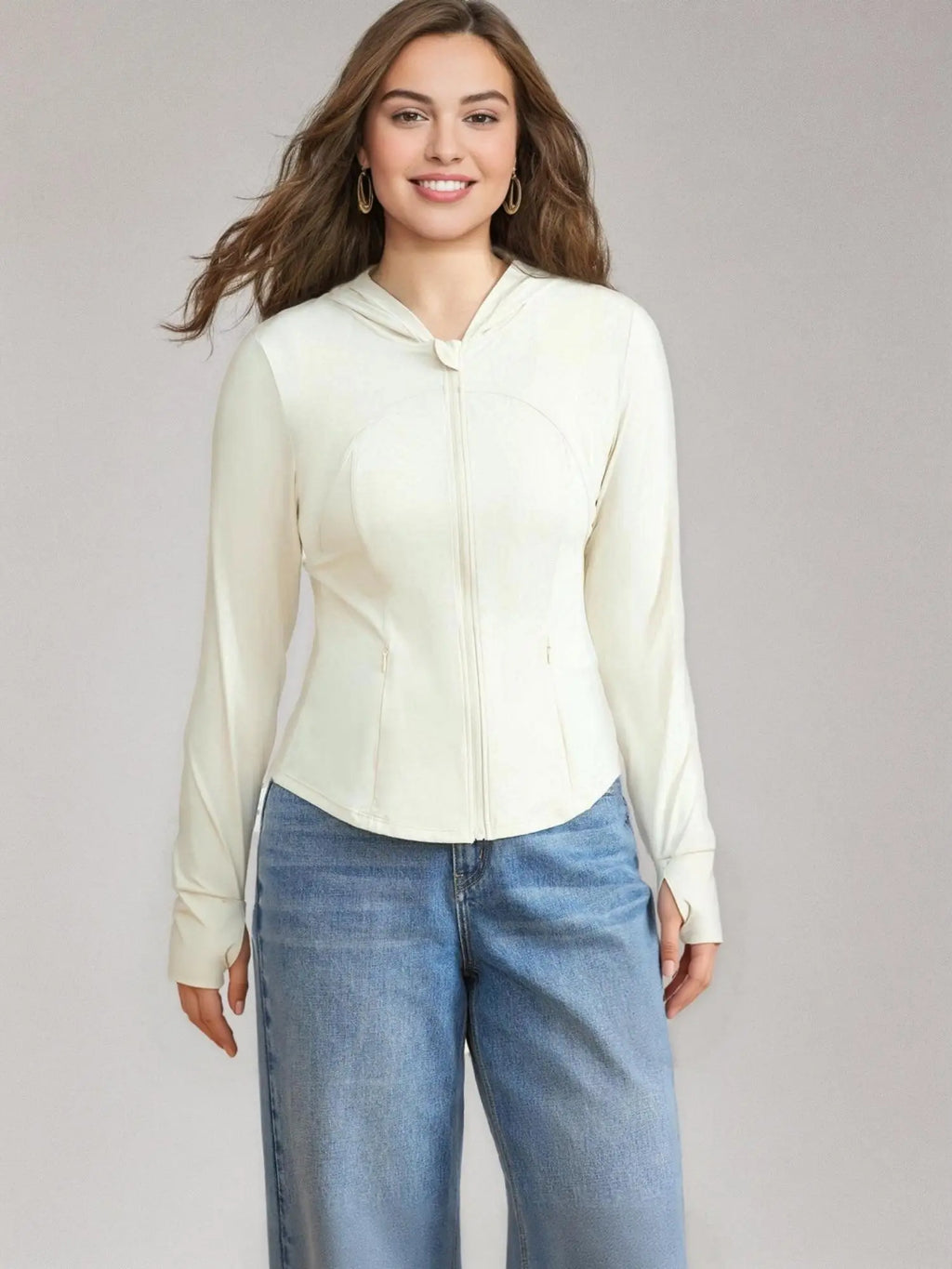 DUSHU Office Lady Women's UPF50+ Sun Protection Clothing Spring Summer New Original Yarn Shoulder Jackets 25DS81315+25DS81311