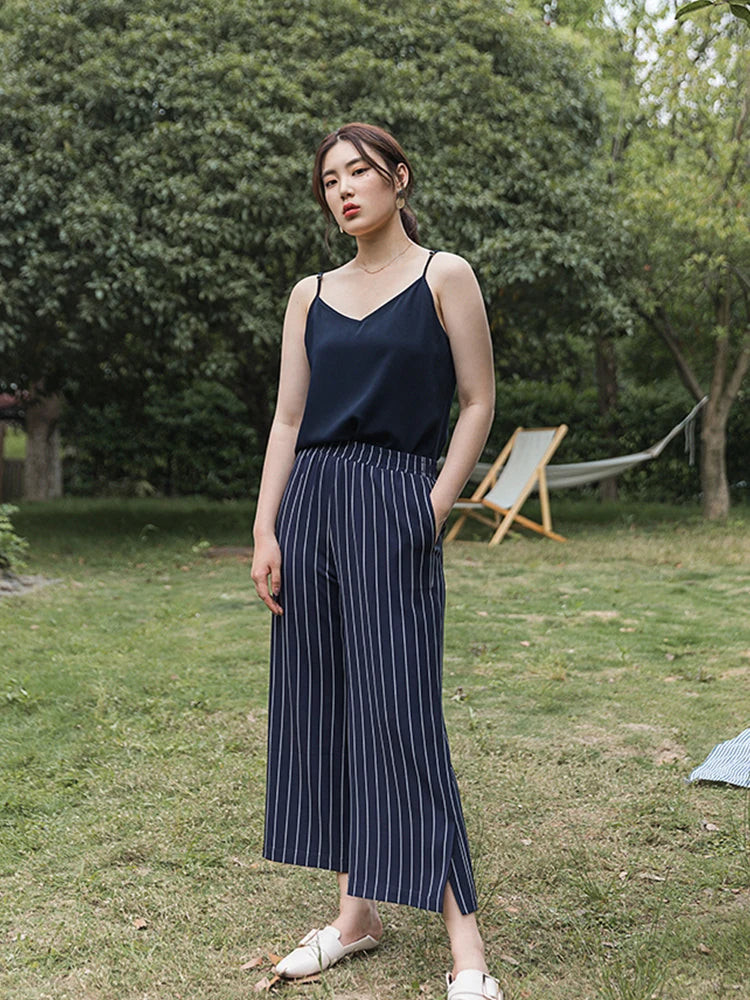 DUSHU Casual Streetwear Women Cami Tops Sexy V Neck Summer Black Tank White Elegant Sleeveless Cute Ladies Clothes