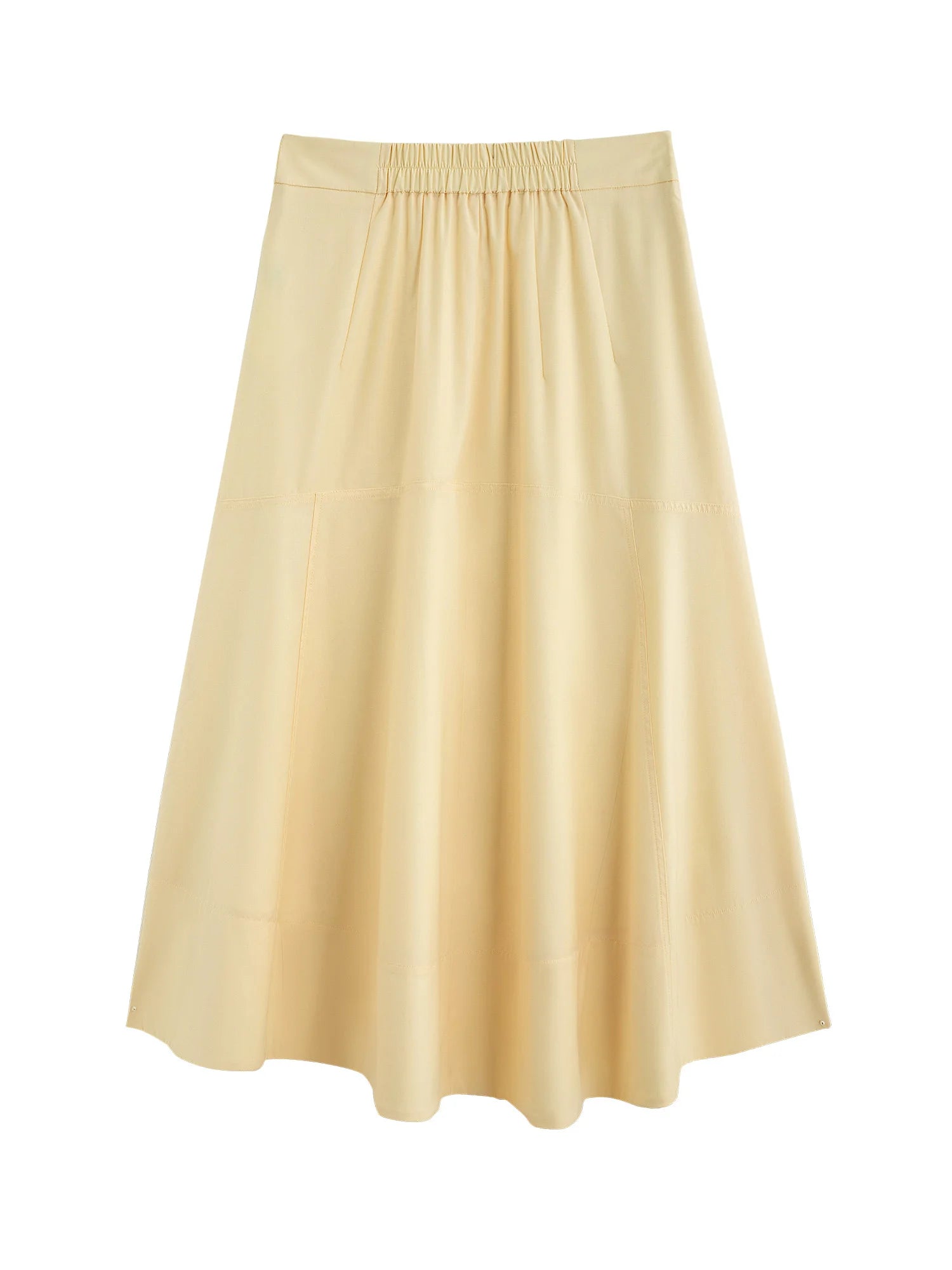DUSHU French Style Irregular Design Skirt 2025 Fashionable Commuting High Waist Slim A-line Umbrella Skirt for Women 25DS82153