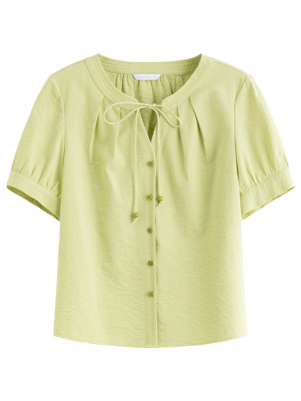 DUSHU 2025 Summer Women's Curve-Flattering H-Line Shirt - Botanical Tie-Waist & Breathable Linen for Effortless Chic