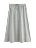 DUSHU Off-shoulder Collar Sweater Skirt Set 2025 Spring Summer Elegant Style All-match Commuter Pullover Top High Waist Skirt