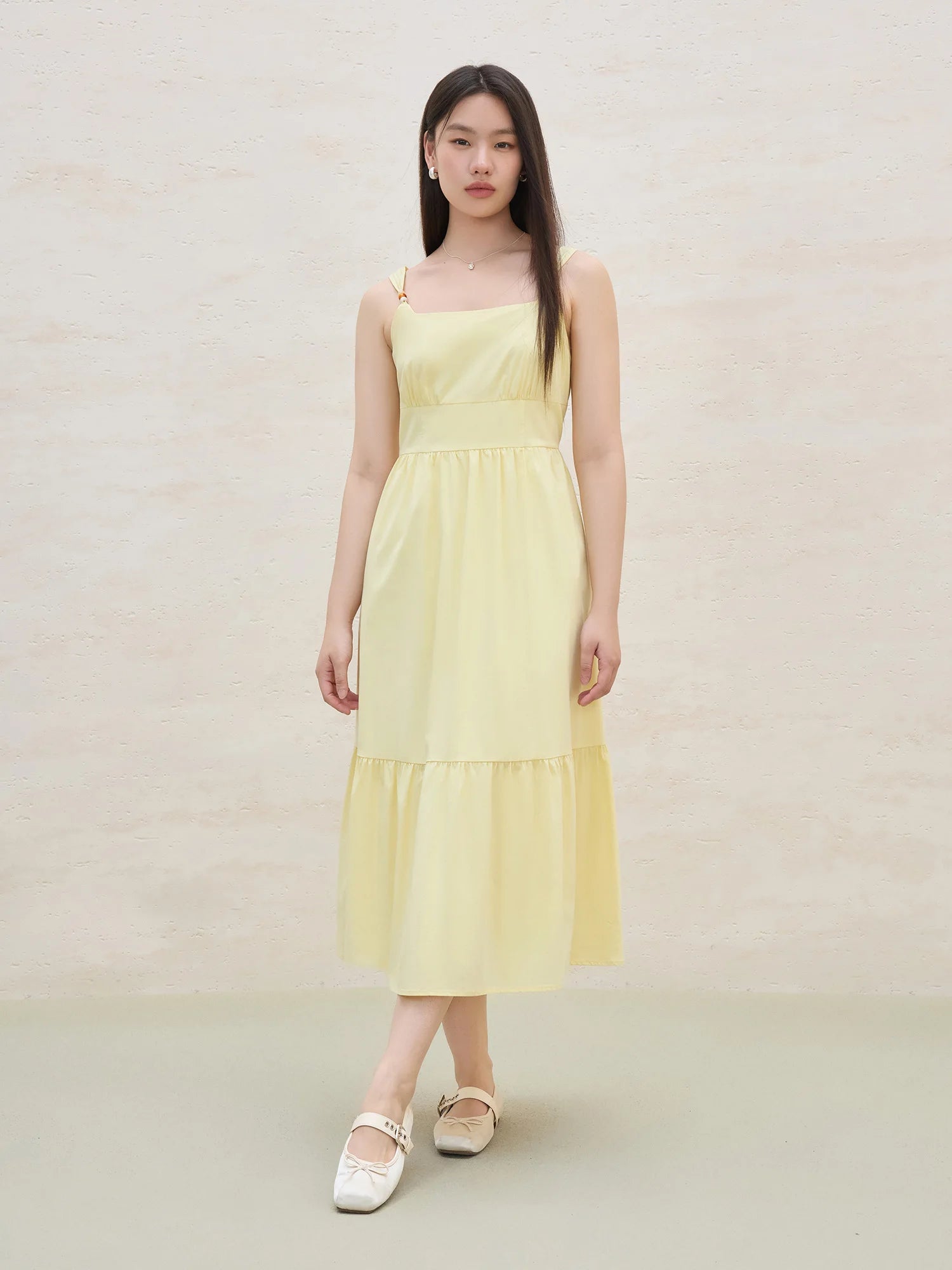 DUSHU 2025 Summer Women's Beaded Adjustable Dress - Dual-Tone Design & Flattering Silhouette Causal Loose 25DS82223