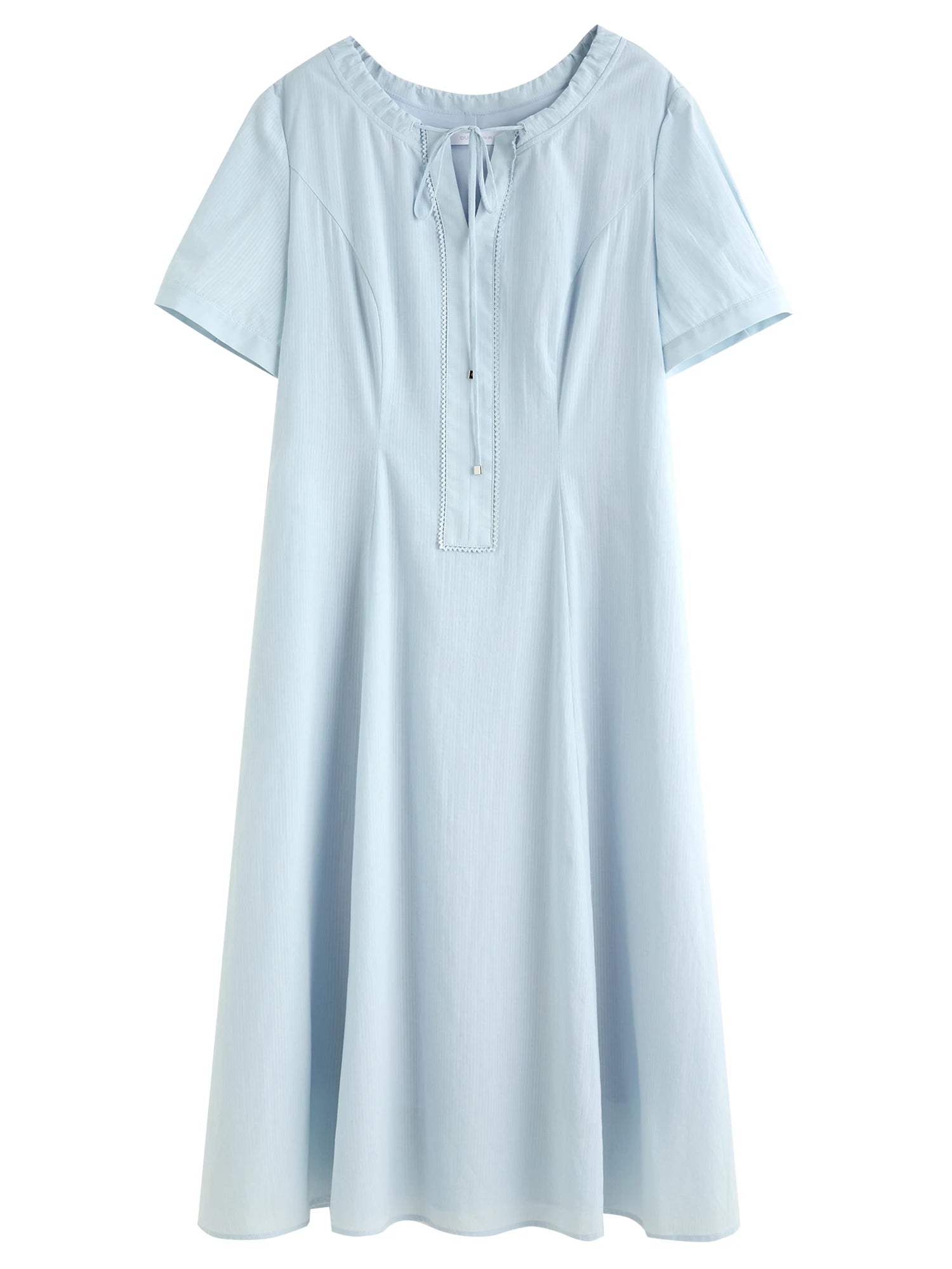 DUSHU Minimalism Style Women Daily Commuting Dress 2025 Summer New Fashion Temperament French Style Long Dress 25DS82454