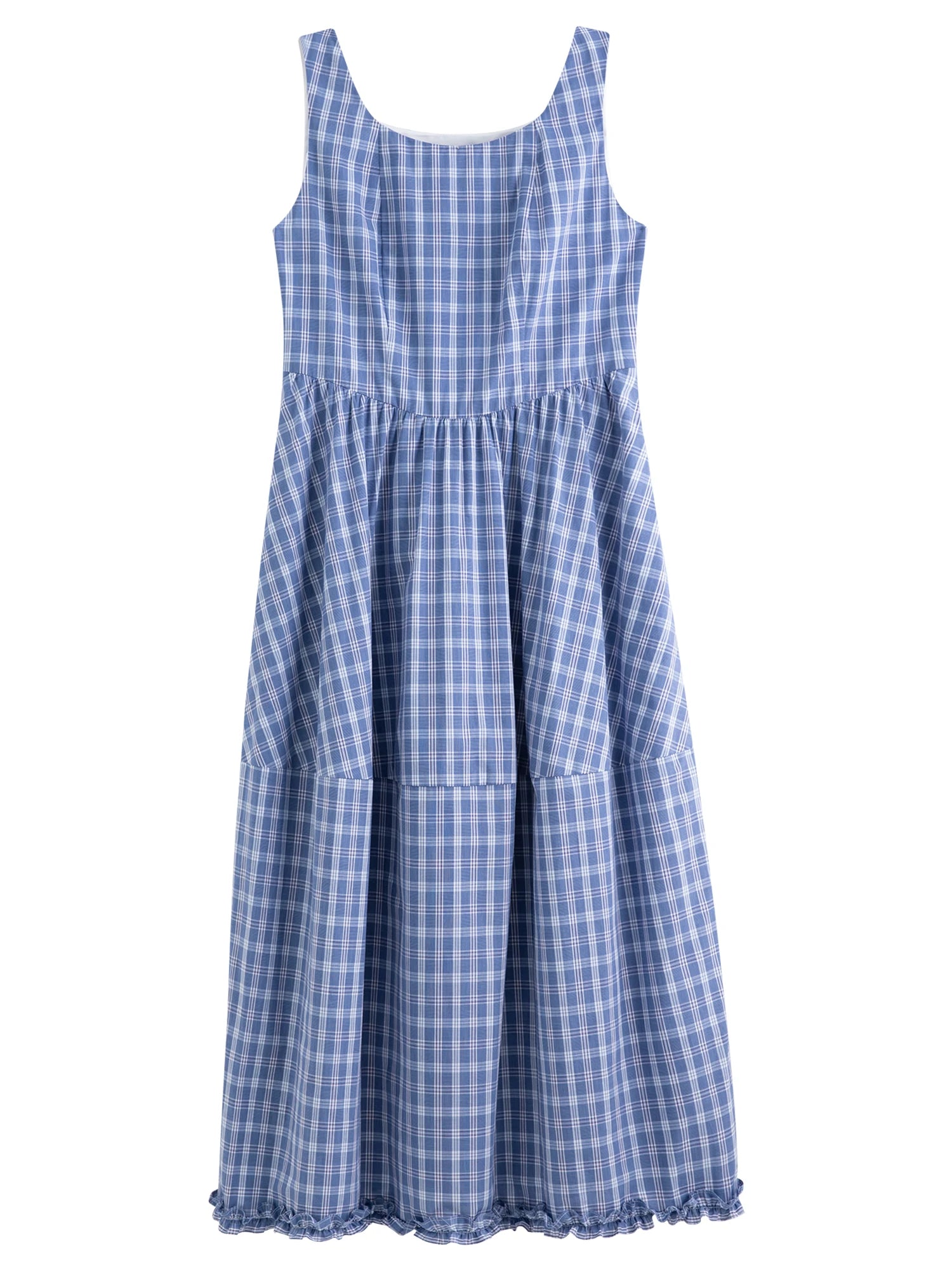 DUSHU 2025 Summer Women's Curve-Enhancing A-Line Dress - Contoured Waist & Retro-Inspired Straps for Effortless Elegance